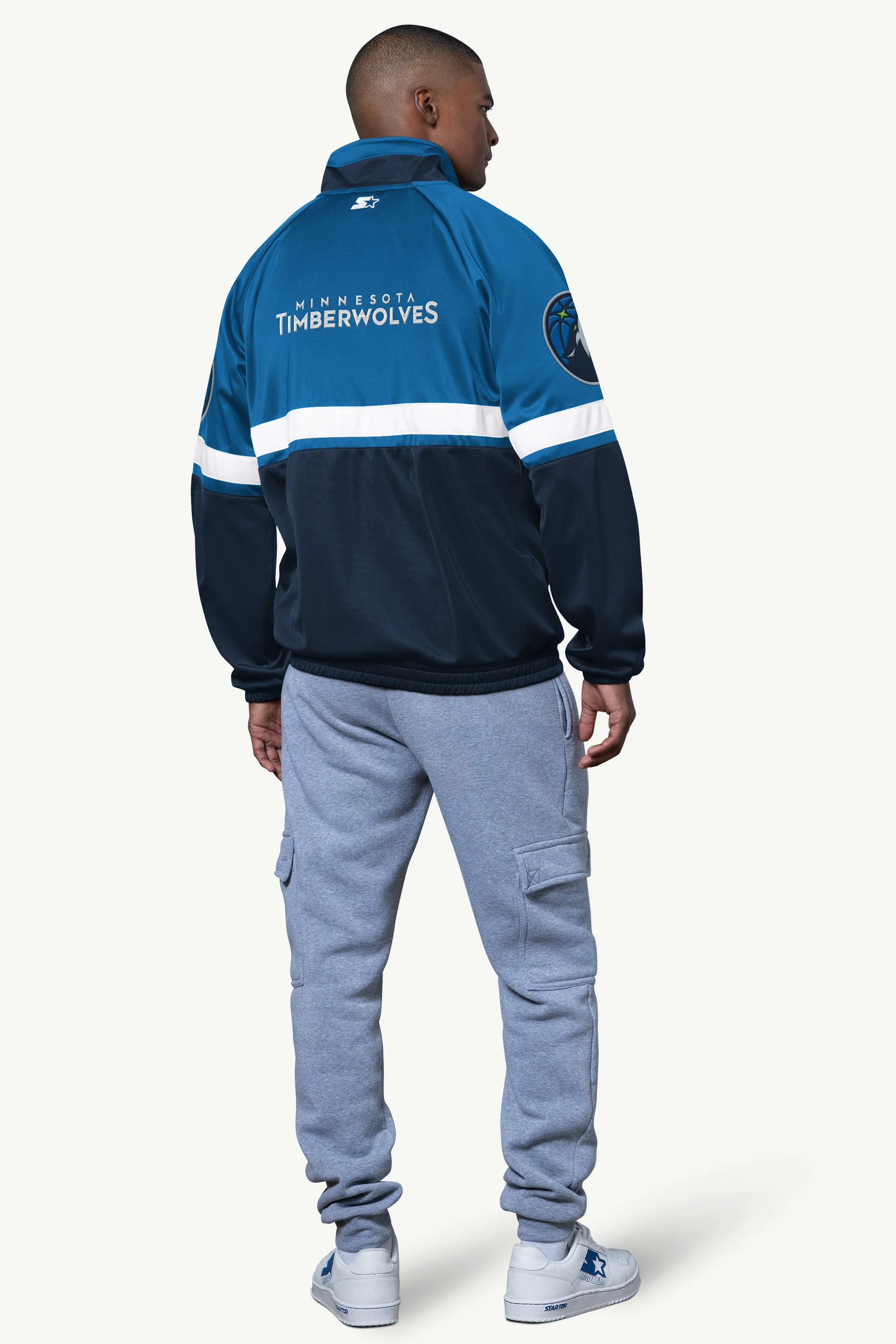 MENS MINNESOTA TIMBERWOLVES VETERAN TRACK JACKET - Image 2