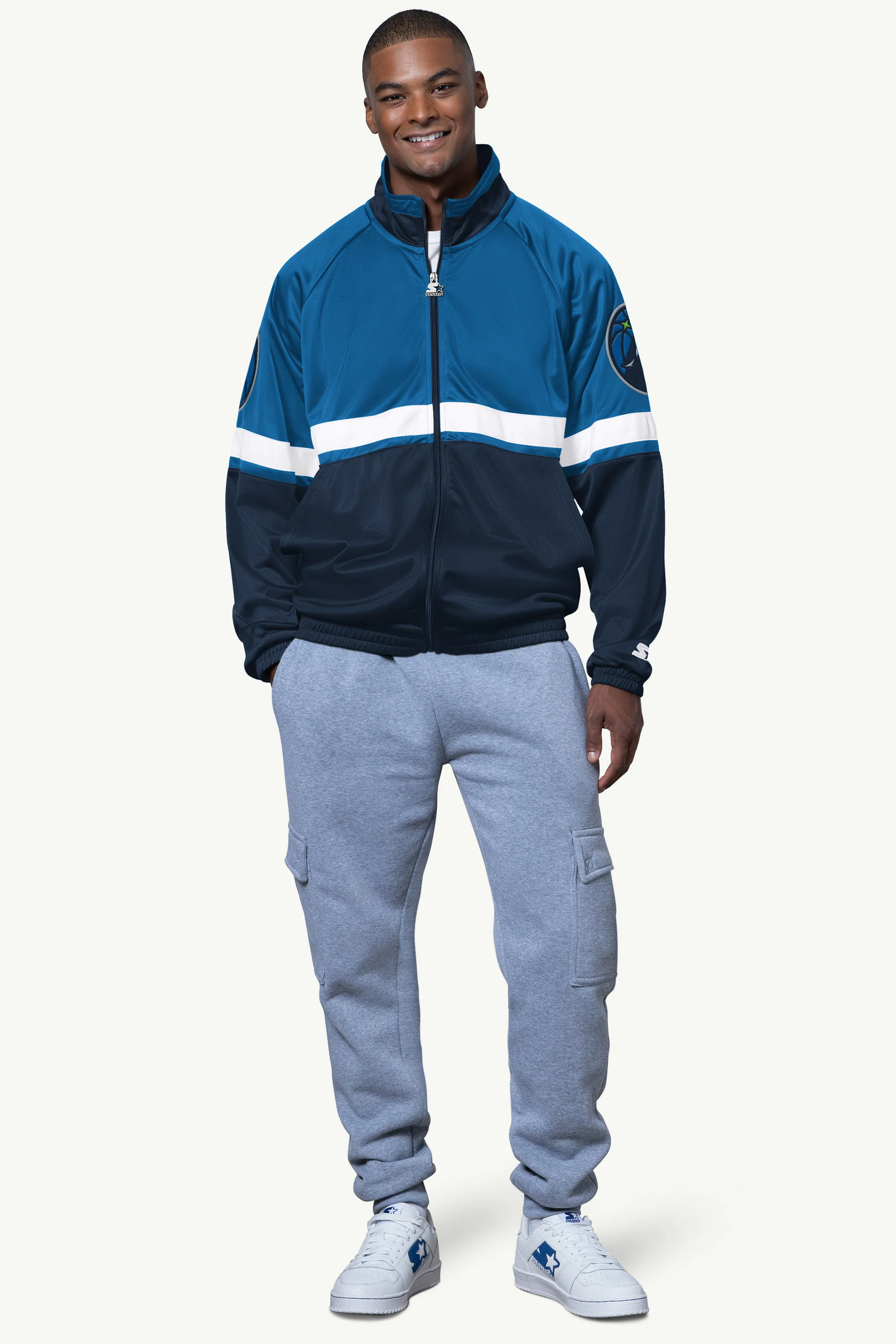 MENS MINNESOTA TIMBERWOLVES VETERAN TRACK JACKET - Image 3