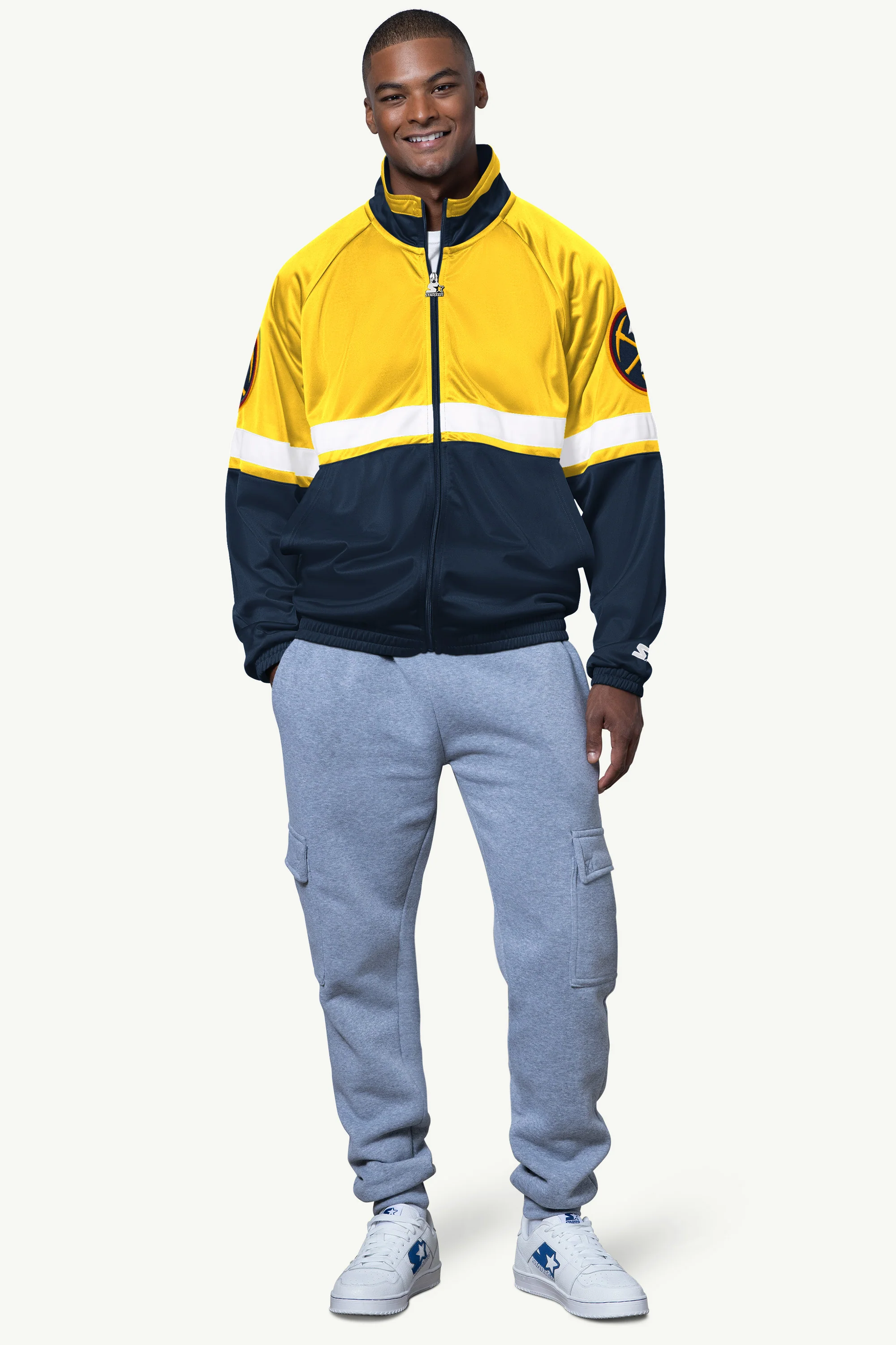MENS DENVER NUGGETS VETERAN TRACK JACKET - Image 3