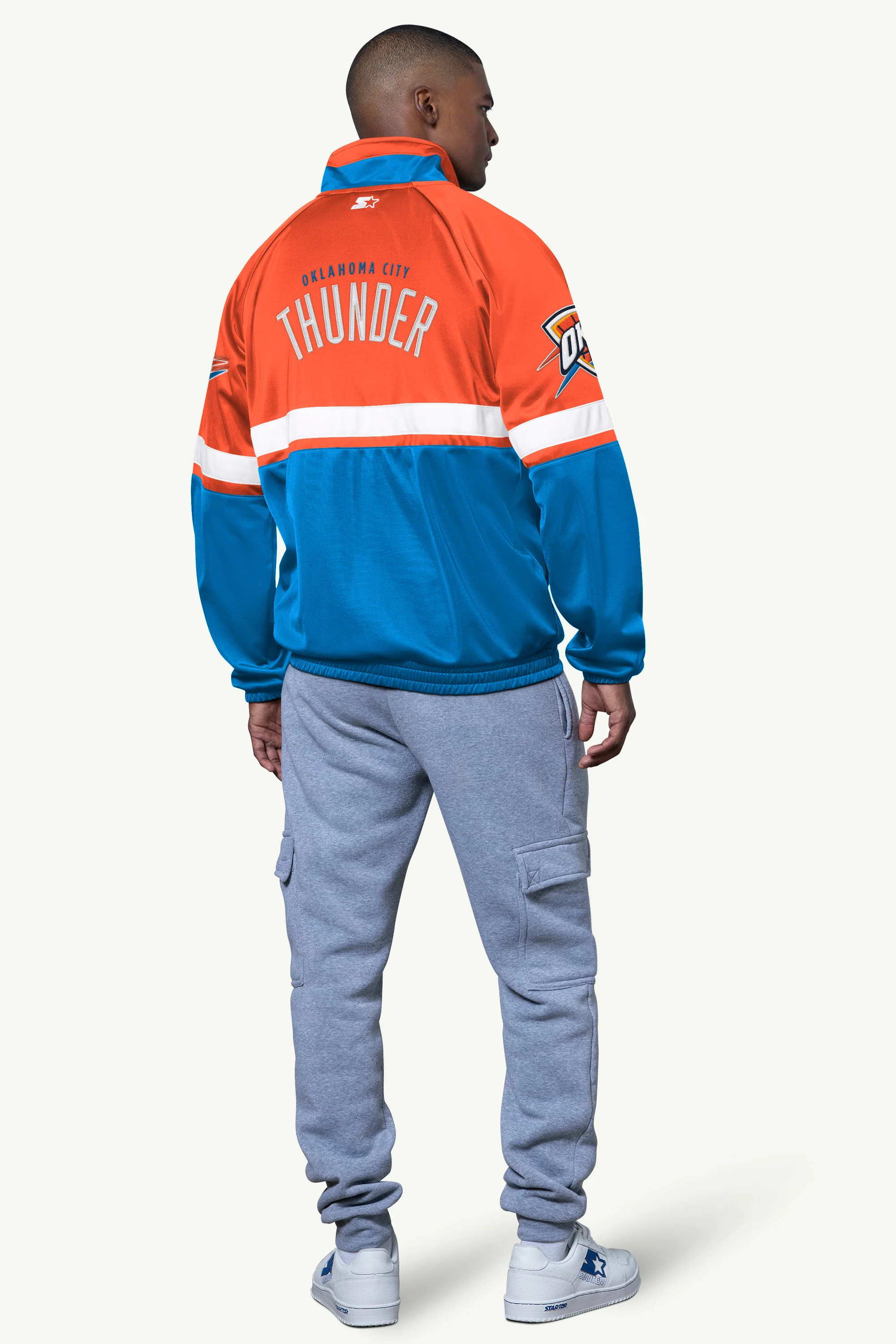 MENS OKLAHOMA CITY THUNDER VETERAN TRACK JACKET - Image 2