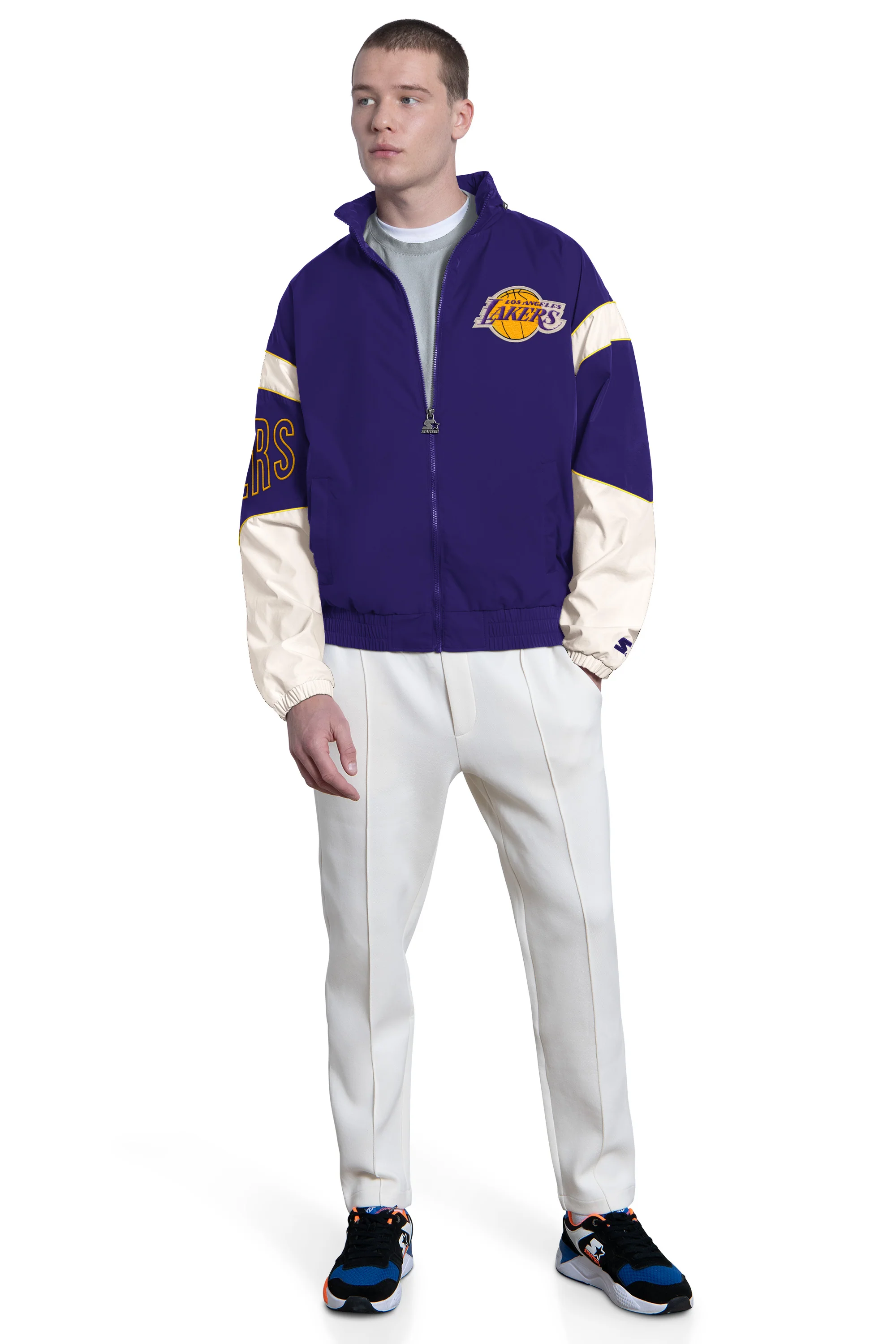 MENS LOS ANGELES LAKERS THE GUST FULL ZIP JACKET - Image 4