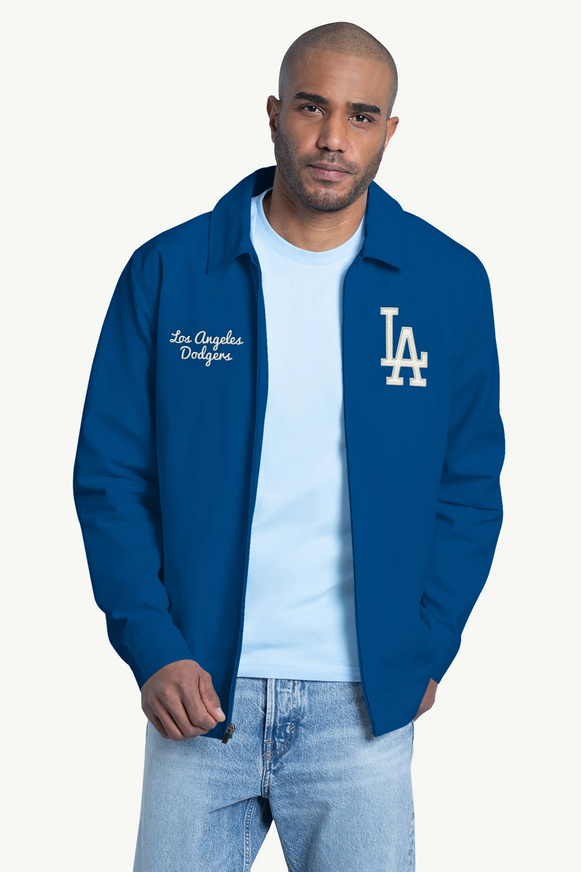 MENS LOS ANGELES DODGERS FRANCHISE FULL ZIP JACKET