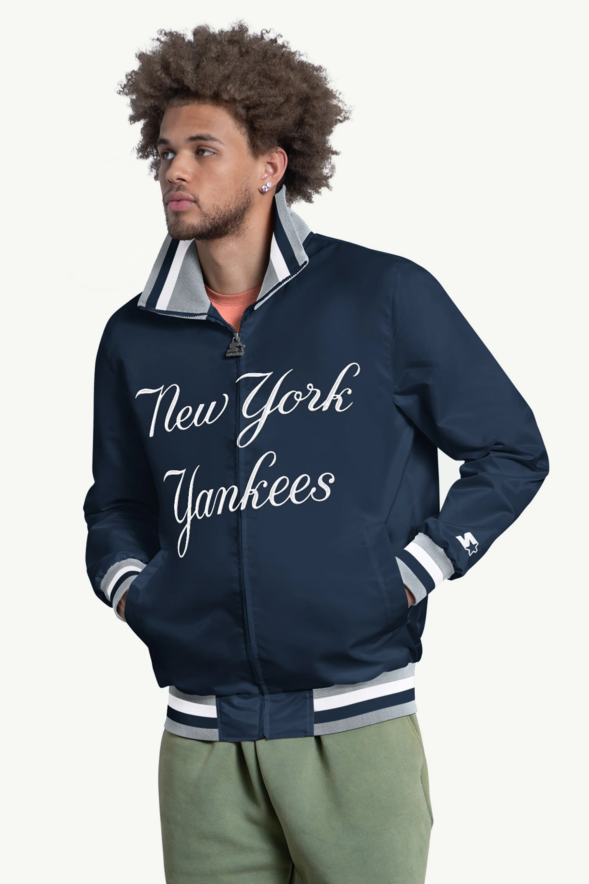 MENS NEW YORK YANKEES CAPTAIN VARSITY JACKET