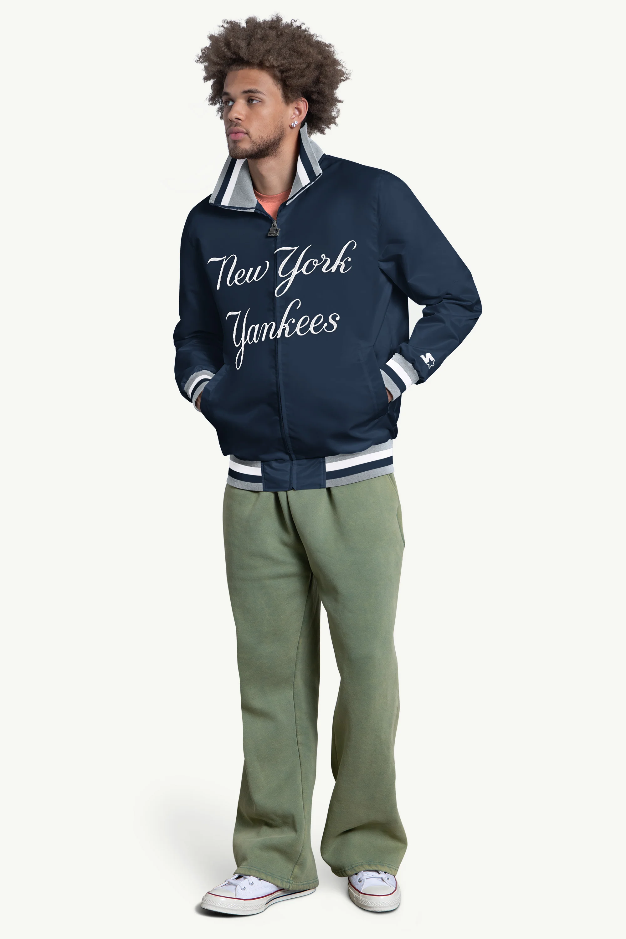 MENS NEW YORK YANKEES CAPTAIN VARSITY JACKET - Image 3
