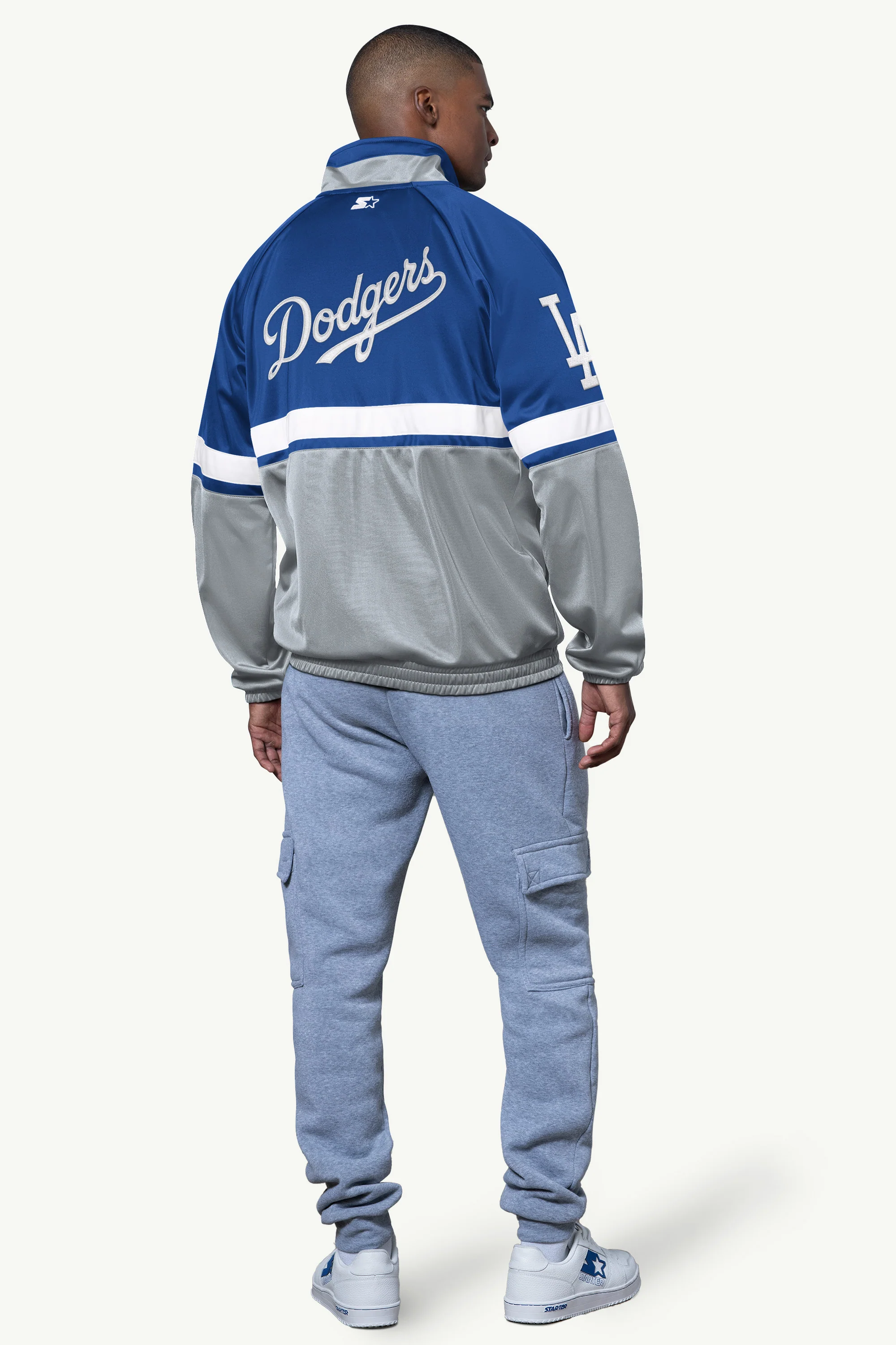 MENS LOS ANGELES DODGERS VETERAN TRACK JACKET - Image 3