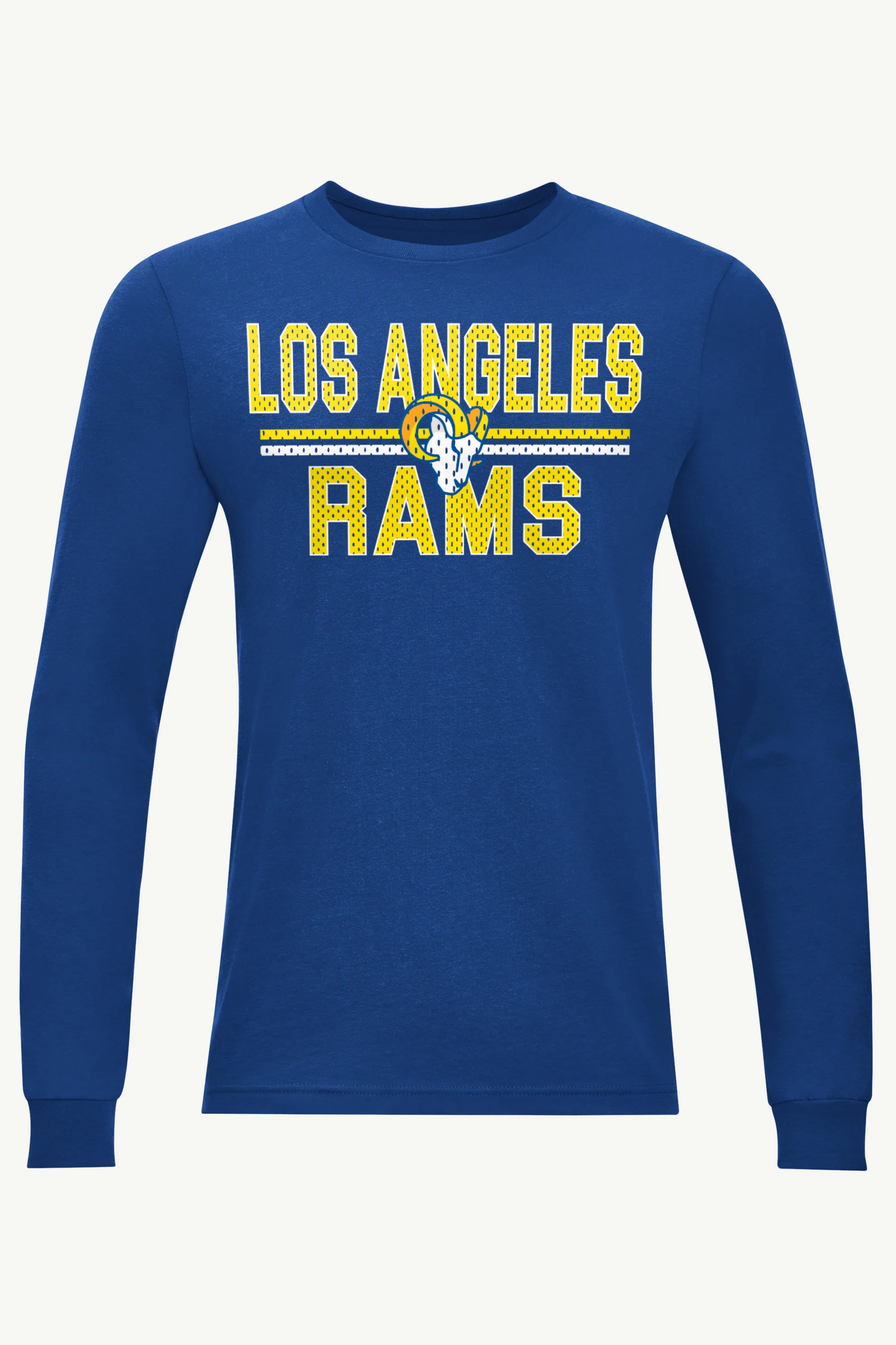 MENS LOS ANGELES RAMS MESH LOOK LONG SLEEVE T SHIRT