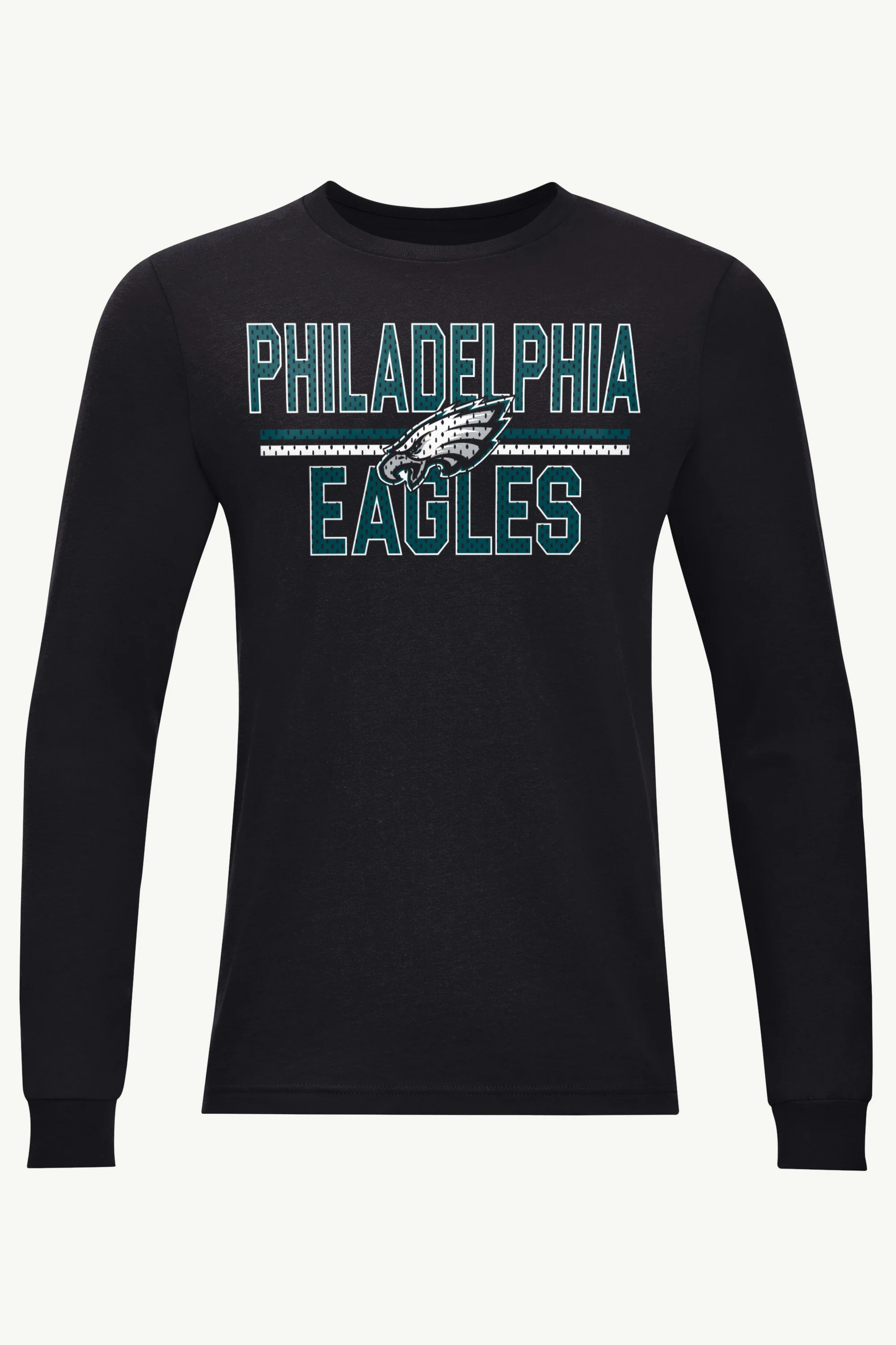 MENS PHILADELPHIA EAGLES MESH LOOK LONG SLEEVE T SHIRT