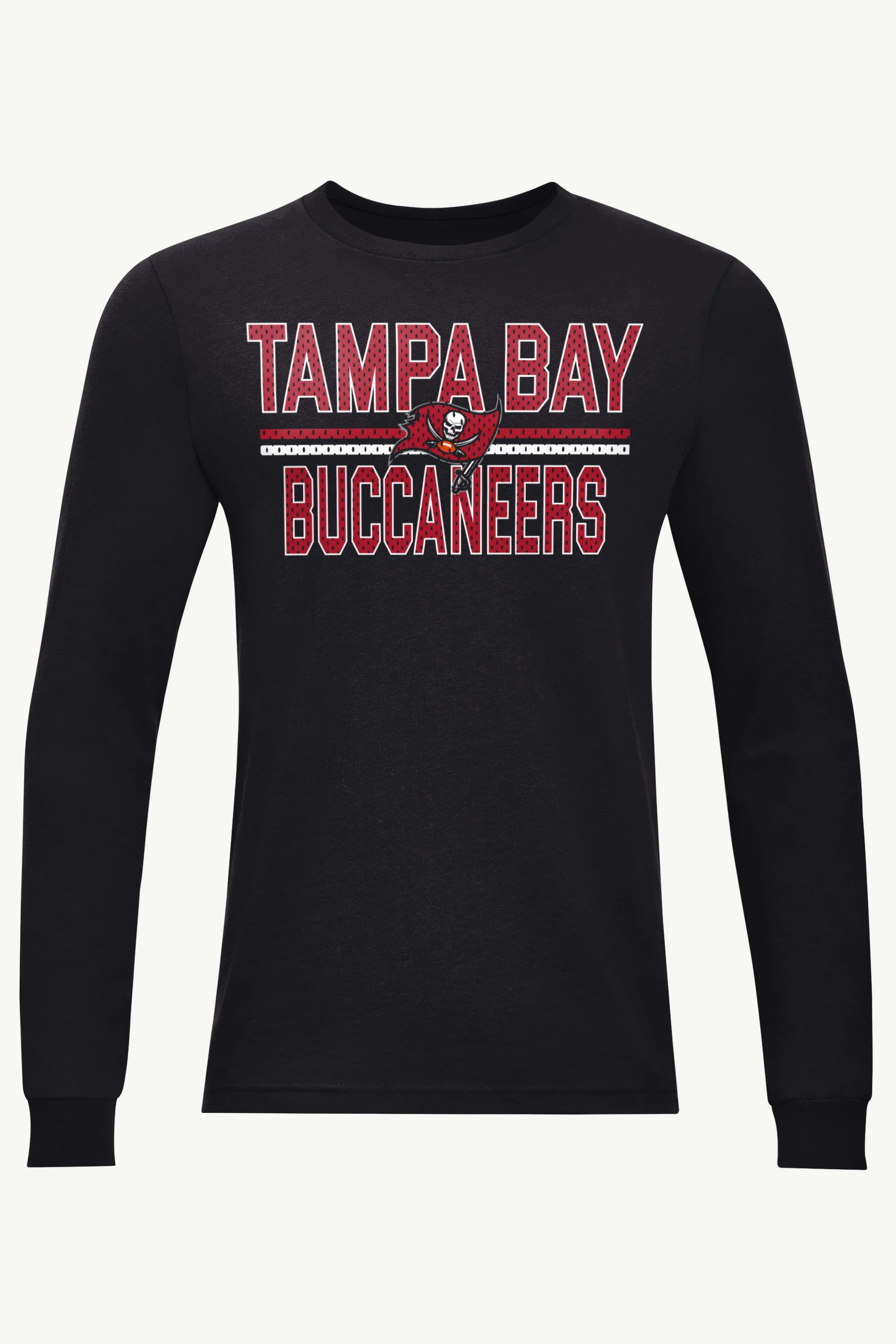 MENS TAMPA BAY BUCCANEERS MESH LOOK LONG SLEEVE T SHIRT