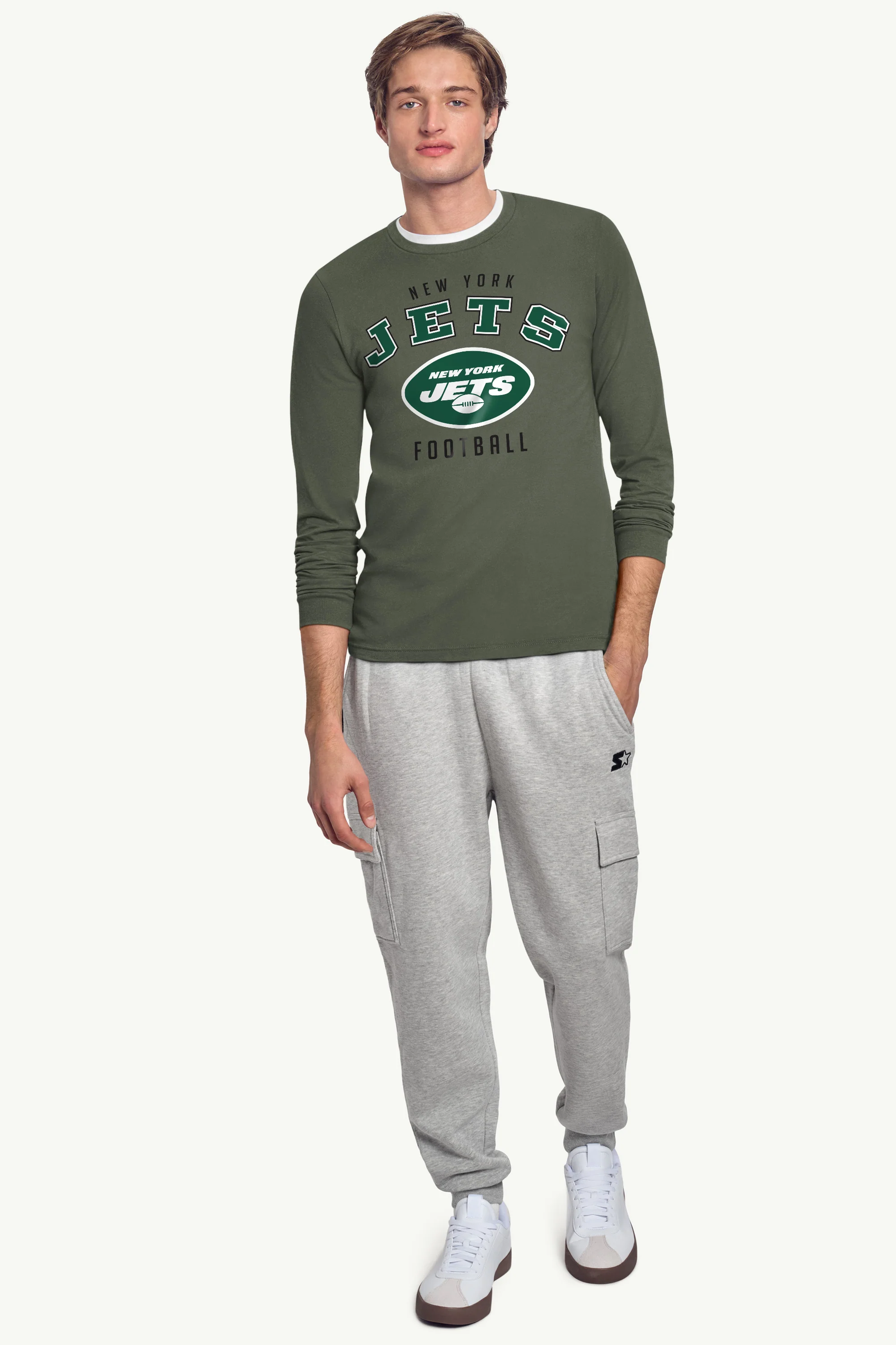 MENS NEW YORK JETS LONG SLEEVE T SHIRT - Image 3