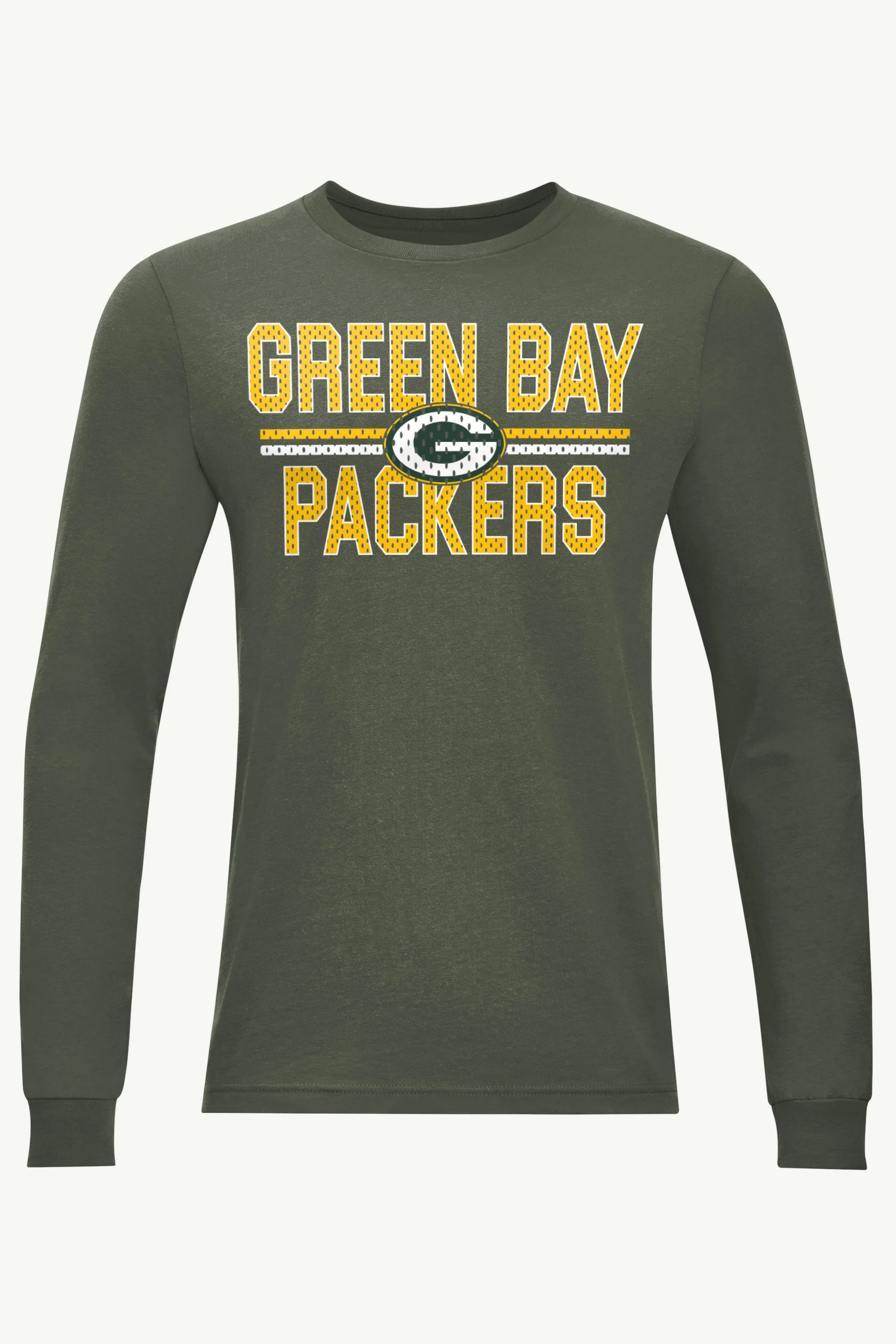 MENS GREEN BAY PACKERS MESH LOOK LONG SLEEVE T SHIRT
