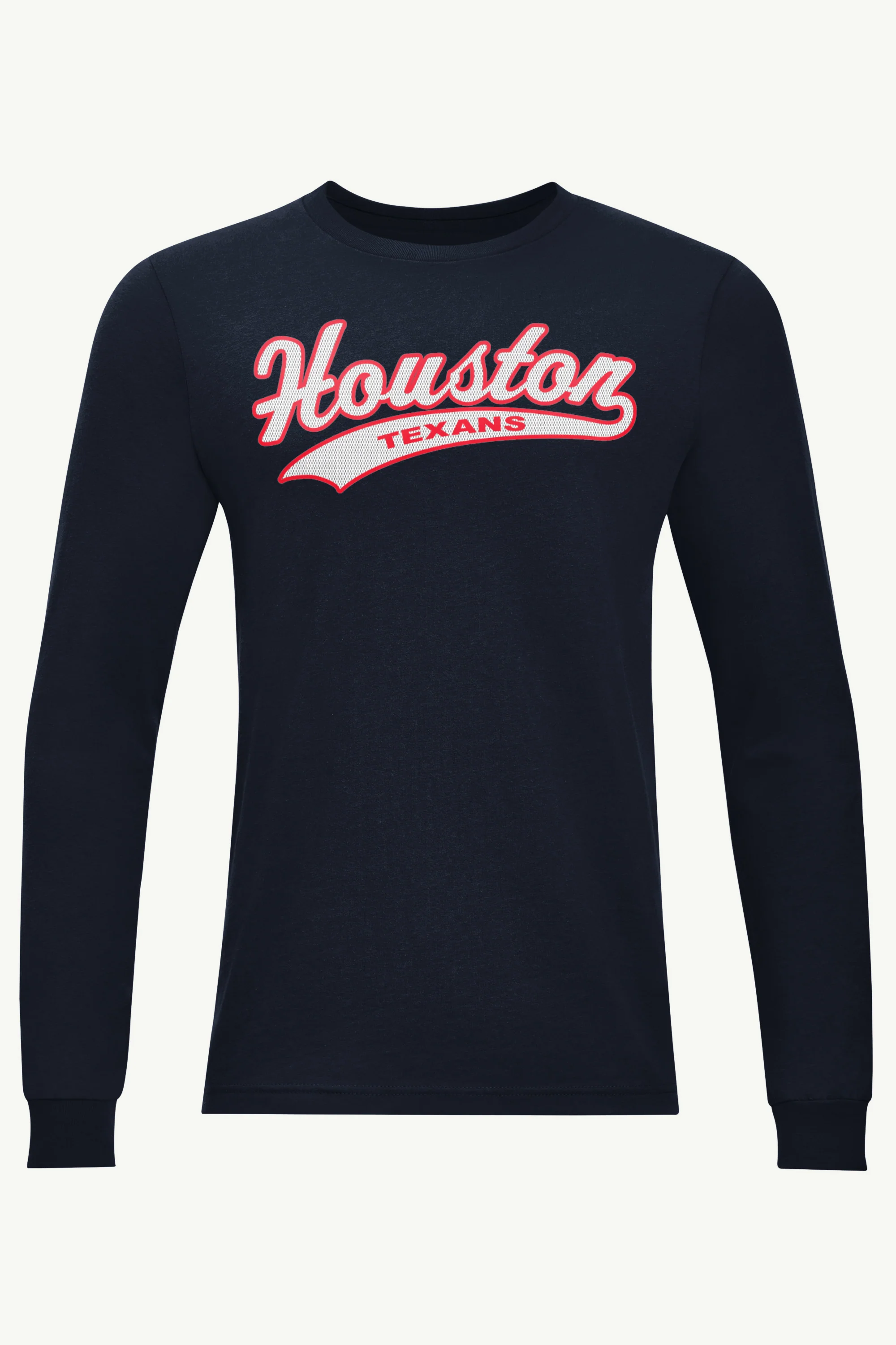 MENS HOUSTON TEXANS TAILSWEEP LONG SLEEVE T SHIRT