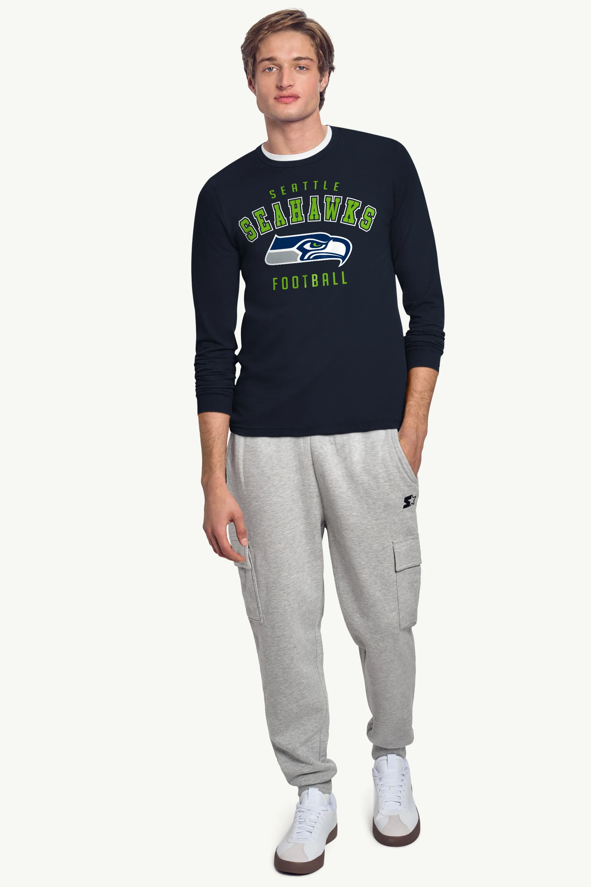 MENS SEATTLE SEAHAWKS LONG SLEEVE T SHIRT - Image 3