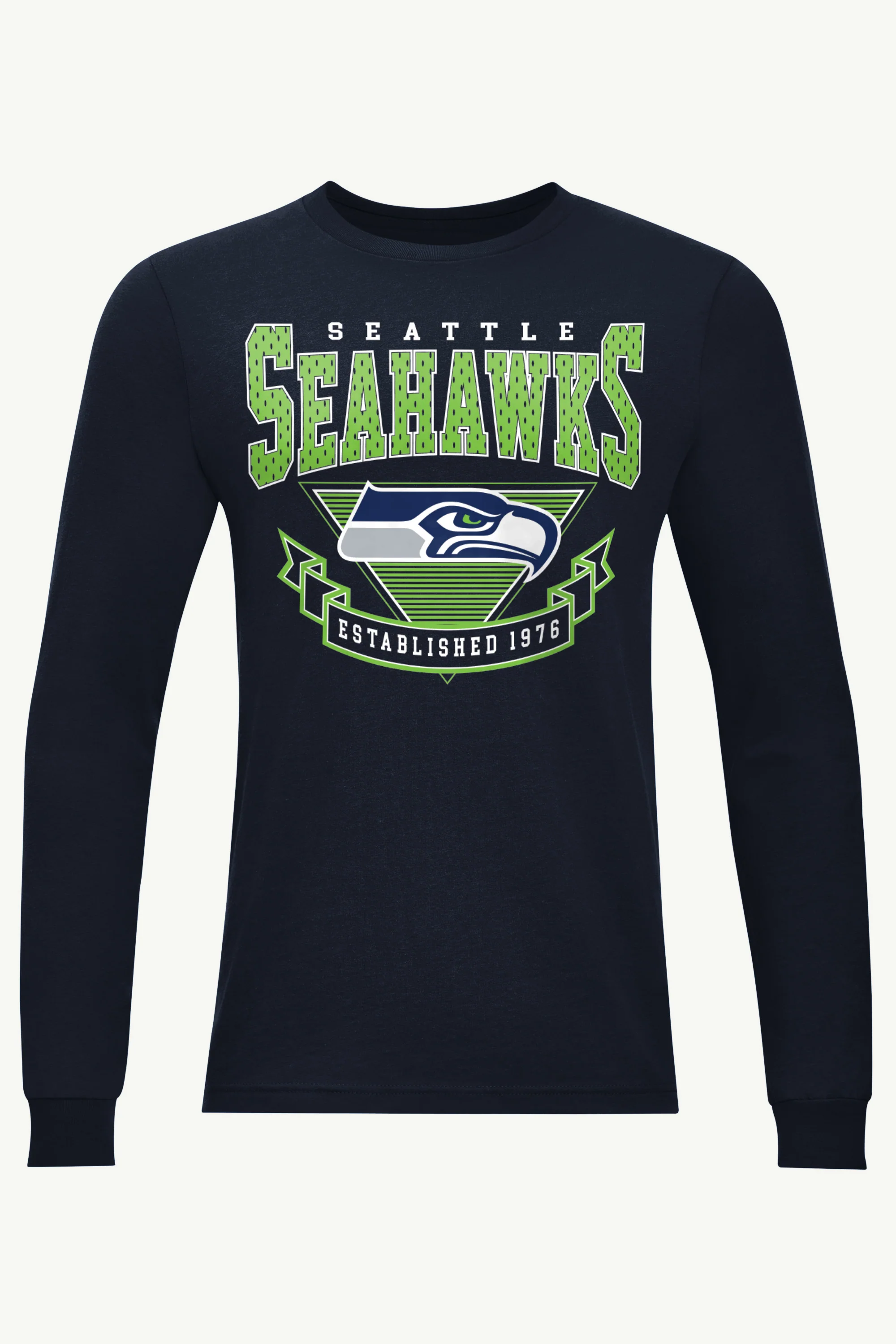 MENS SEATTLE SEAHAWKS 80's INSPIRED LONG SLEEVE T SHIRT