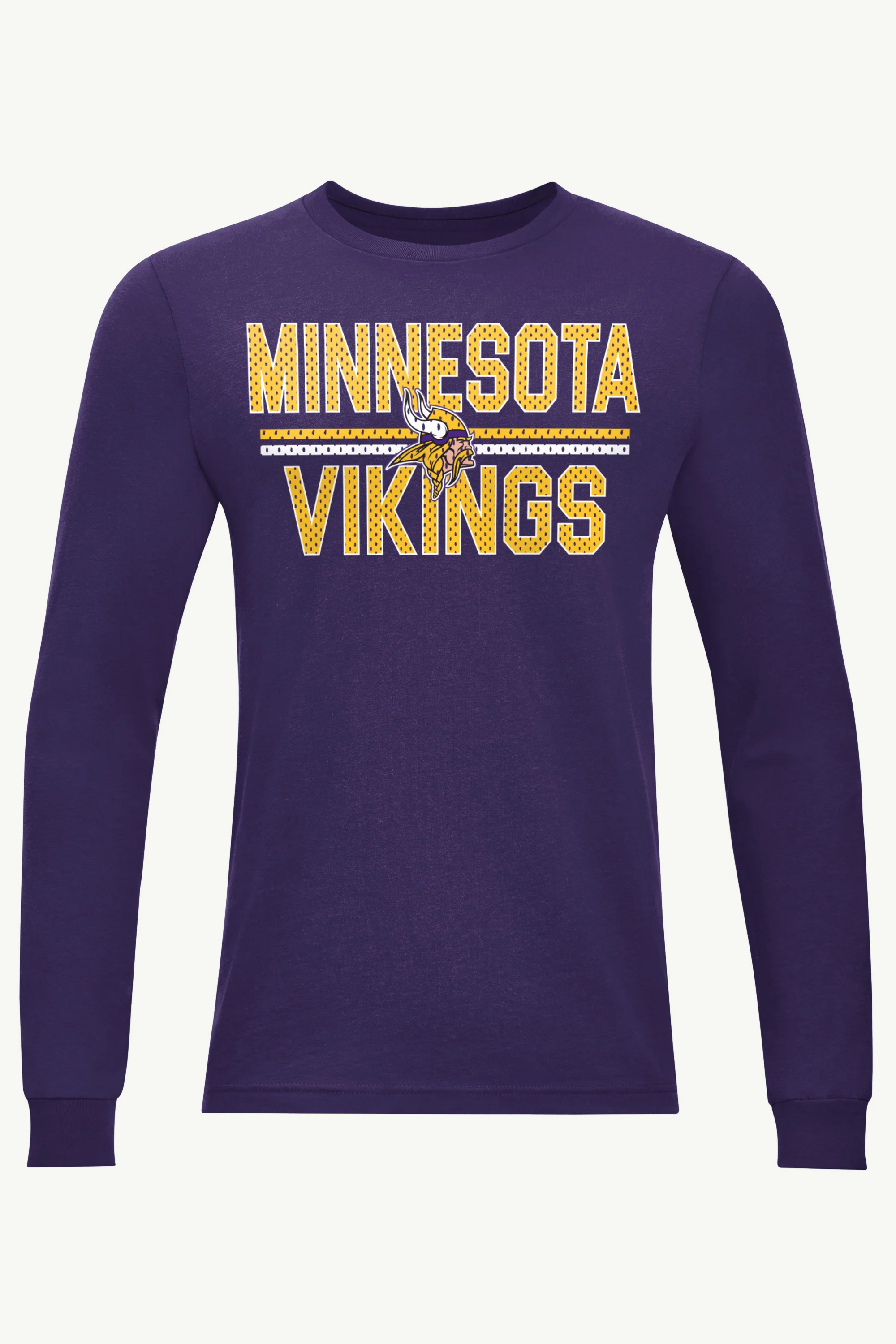 MENS MINNESOTA VIKINGS MESH LOOK LONG SLEEVE T SHIRT