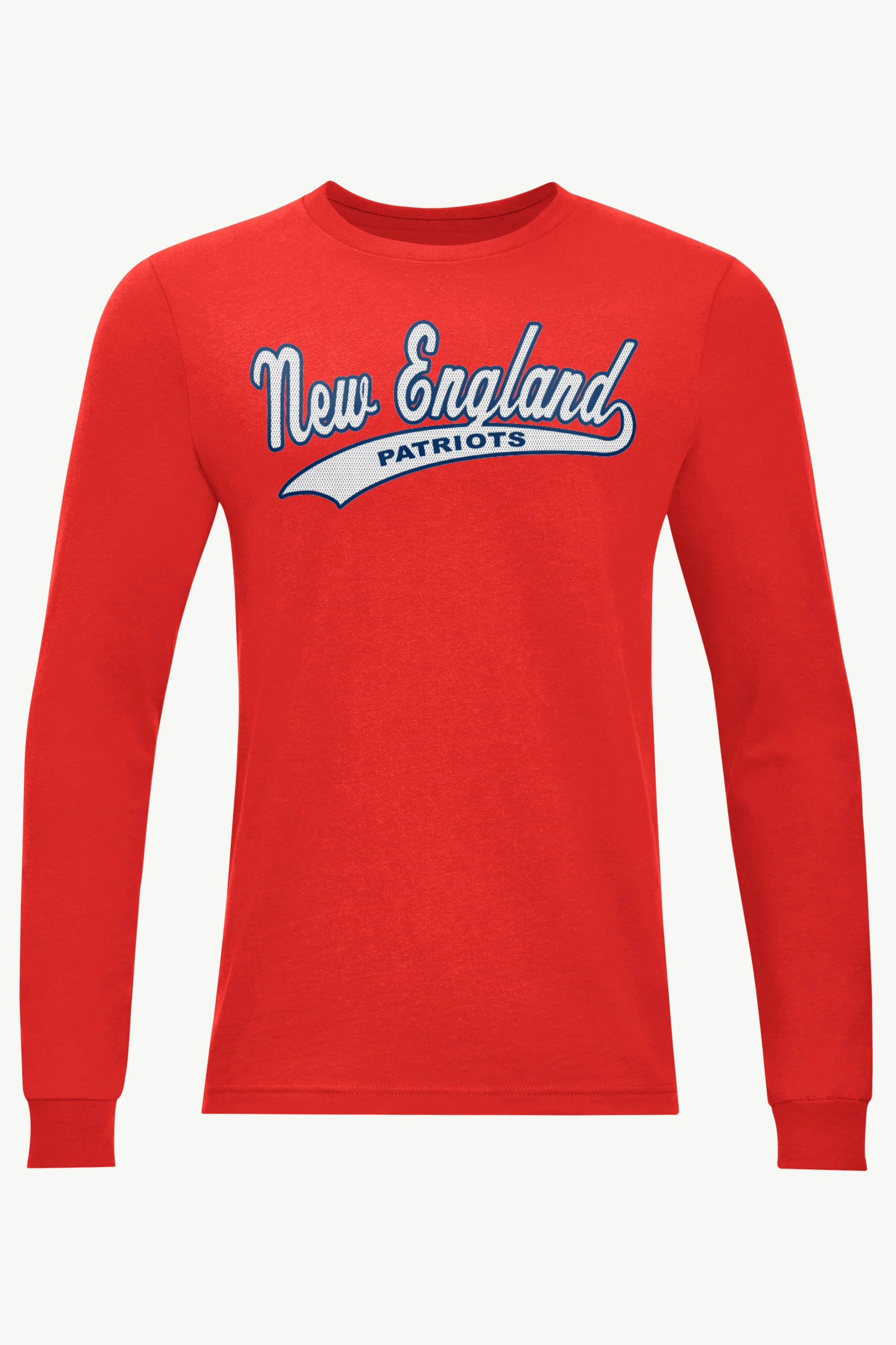 MENS NEW ENGLAND. PATRIOTS TAILSWEEP LONG SLEEVE T SHIRT