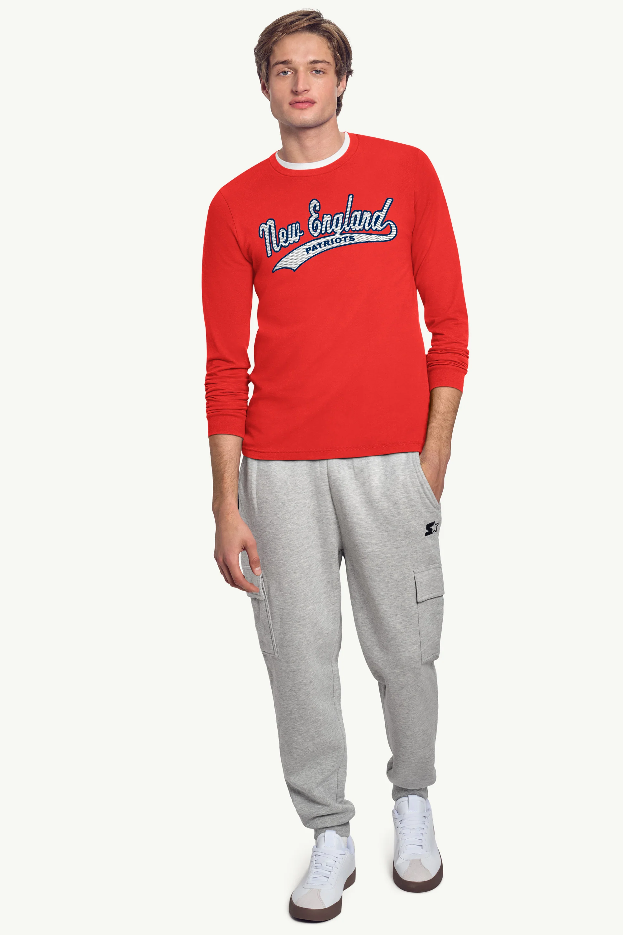 MENS NEW ENGLAND. PATRIOTS TAILSWEEP LONG SLEEVE T SHIRT - Image 3