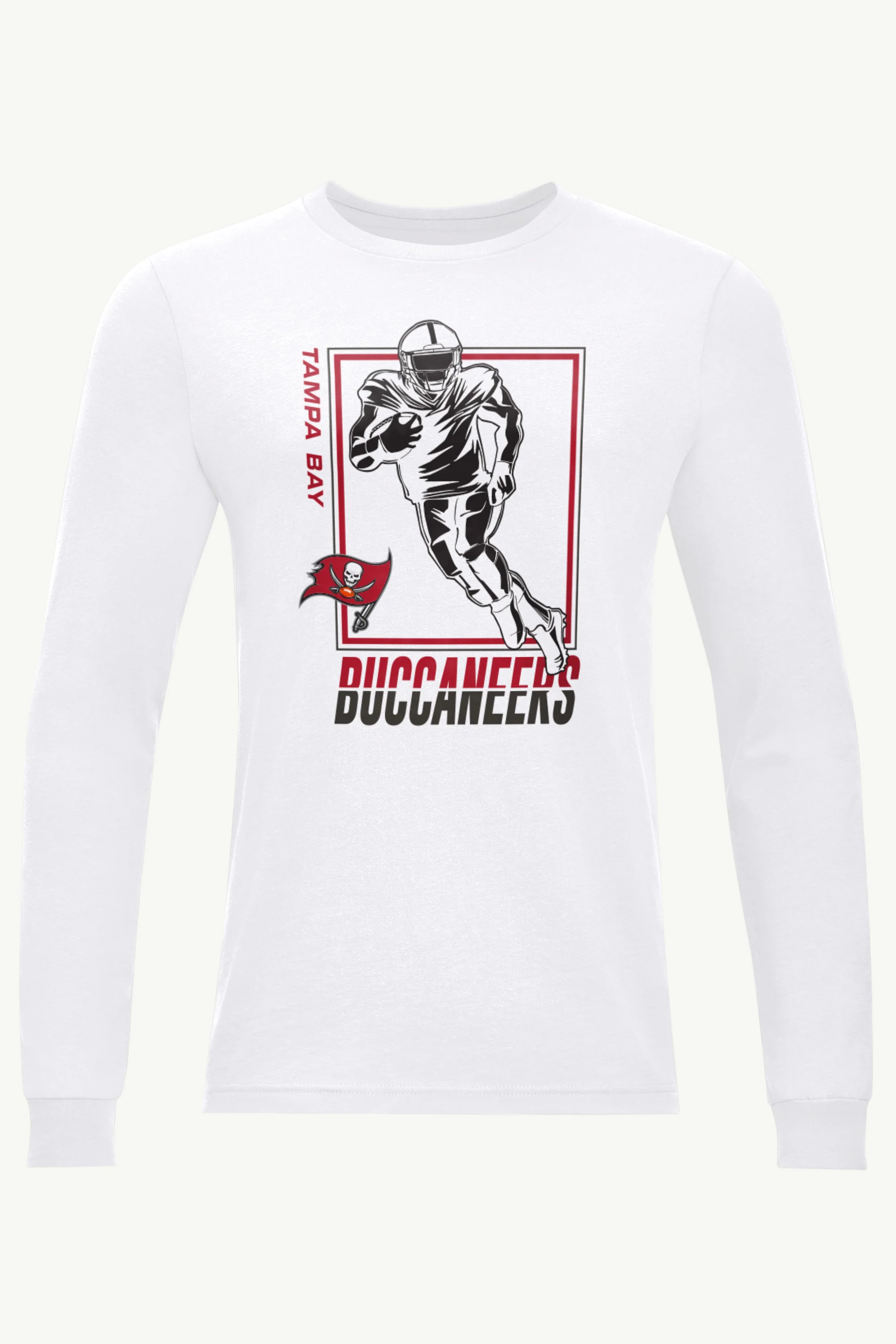 MENS TAMPA BAY BUCCANEERS PLAYER GRID LONG SLEEVE T SHIRT