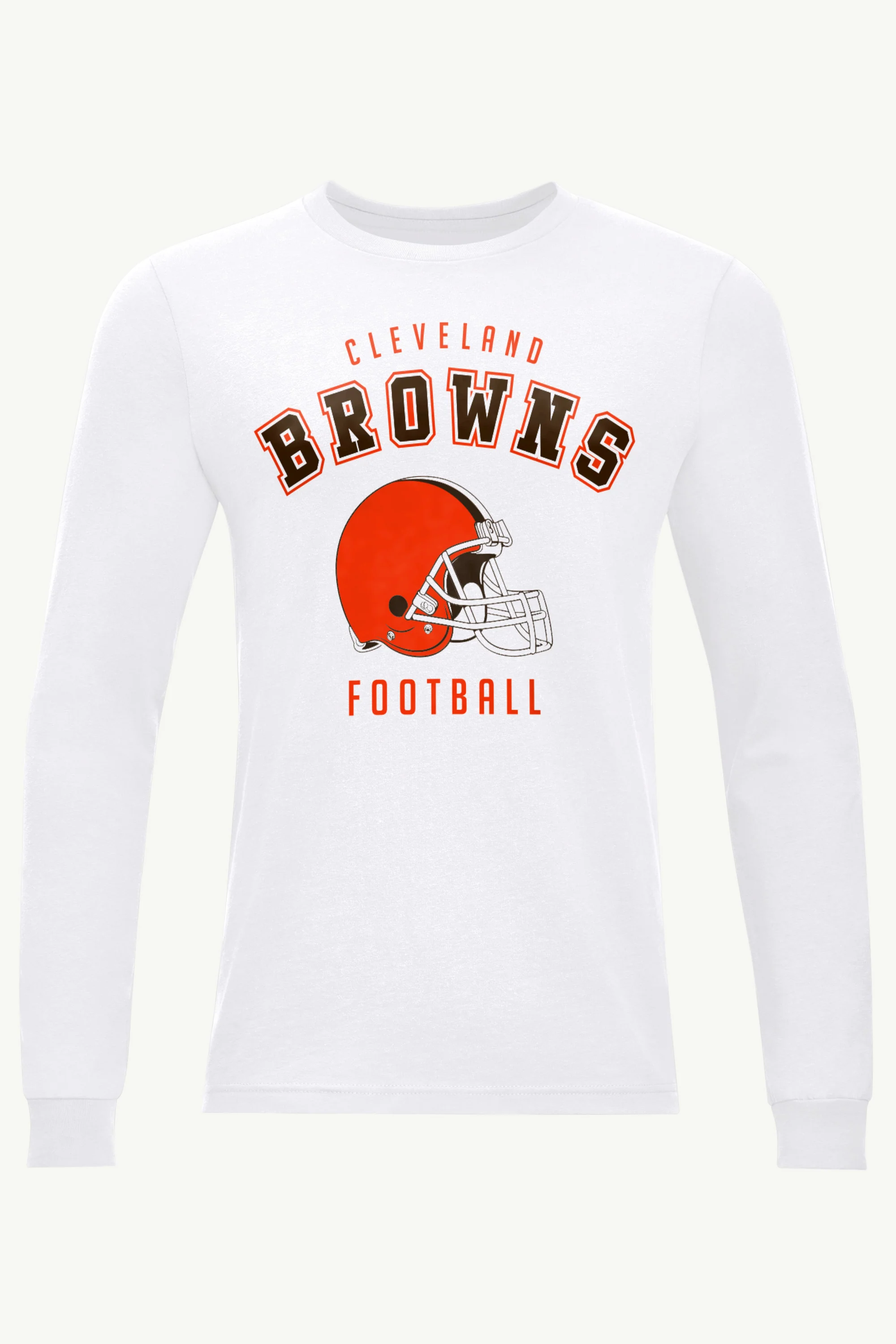 MENS CLEVELAND BROWNS LONG SLEEVE T SHIRT