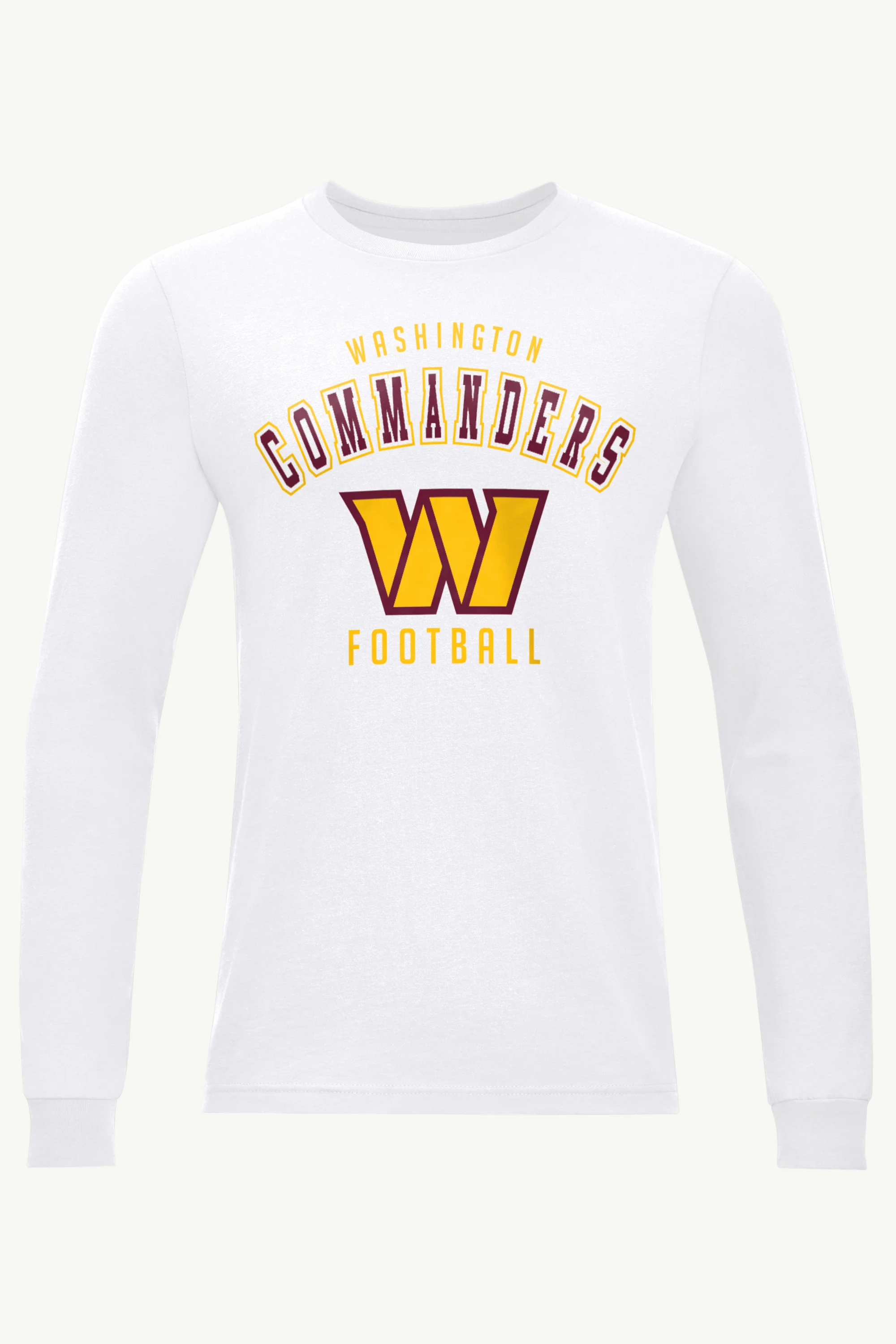 MENS WASHINGTON COMMANDERS LONG SLEEVE T SHIRT