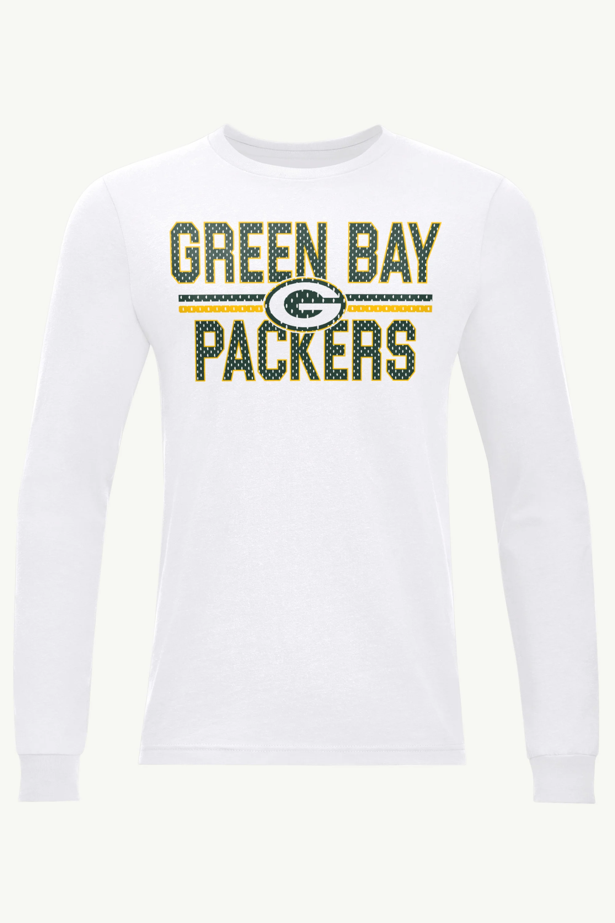 MENS GREEN BAY PACKERS MESH LOOK LONG SLEEVE T SHIRT