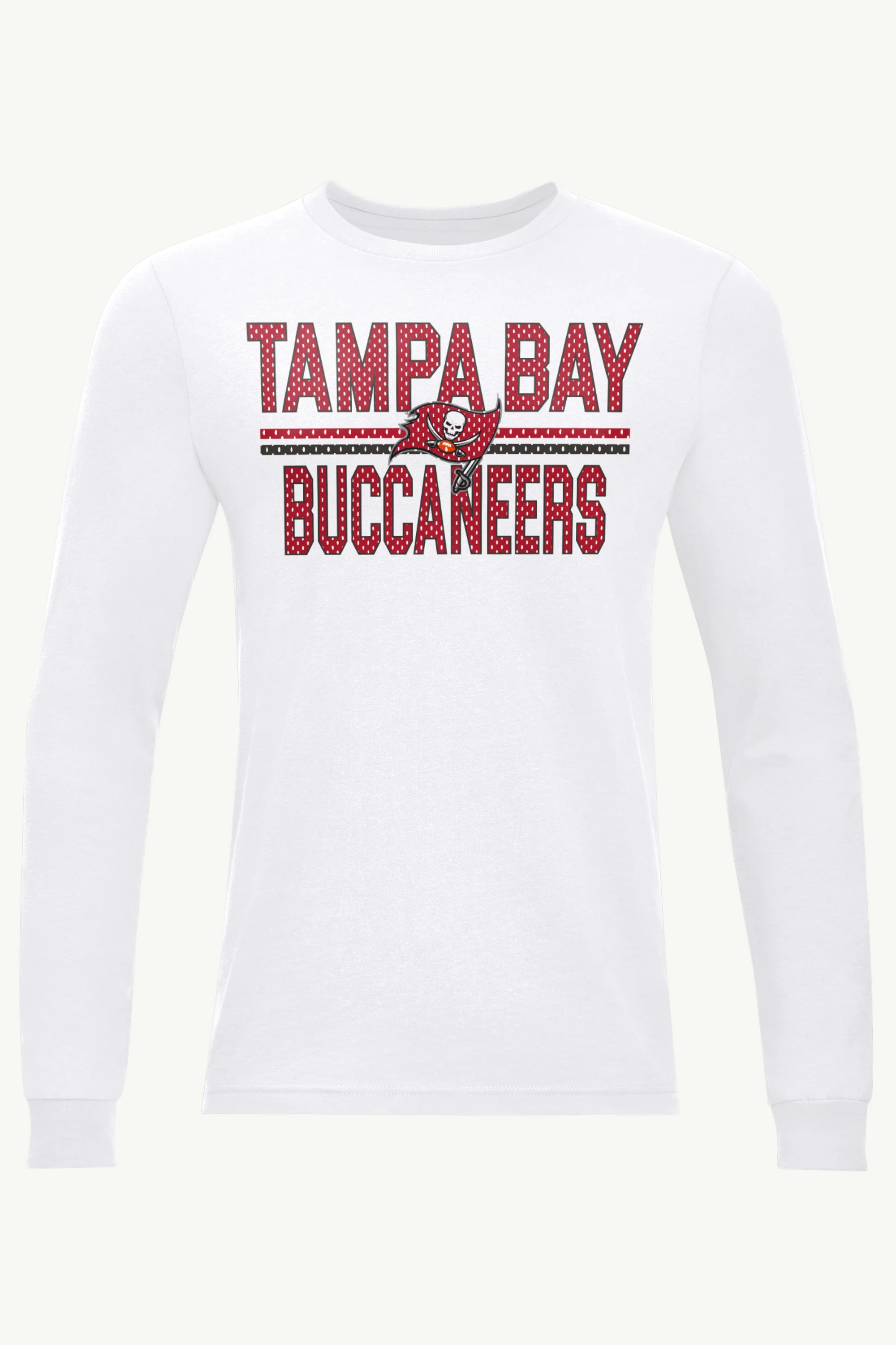 MENS TAMPA BAY BUCCANEERS MESH LOOK LONG SLEEVE T SHIRT