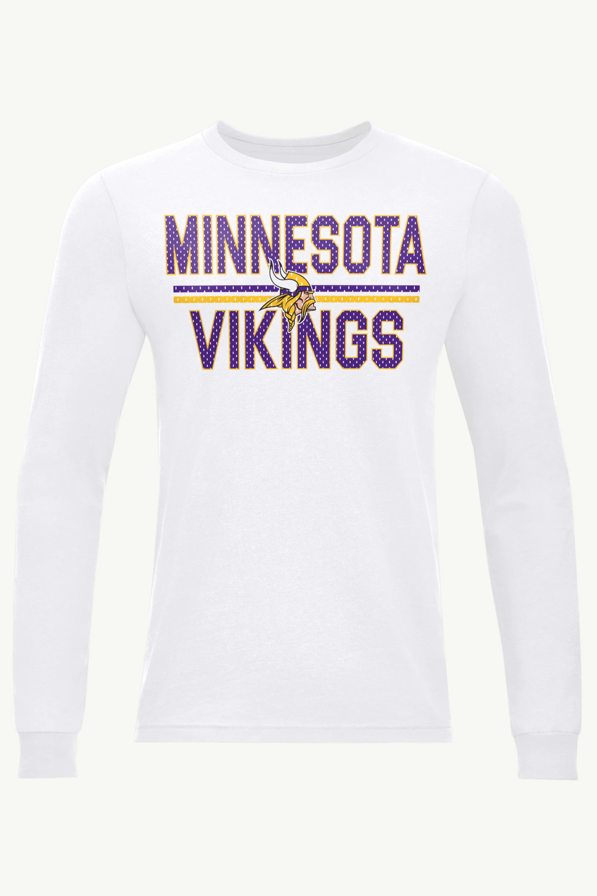 MENS MINNESOTA VIKINGS MESH LOOK LONG SLEEVE T SHIRT