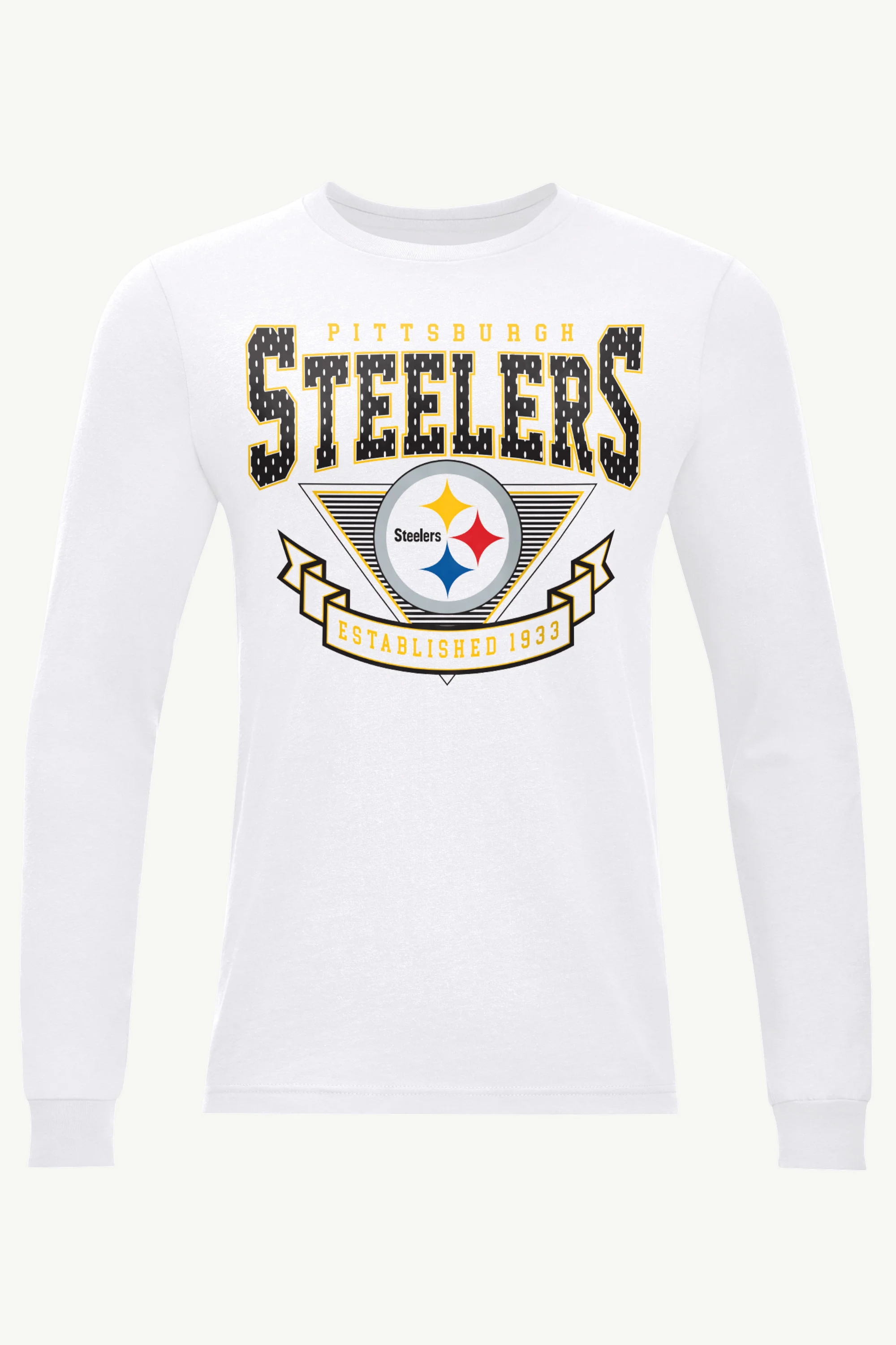 MENS PITTSBURGH STEELERS 80's INSPIRED LONG SLEEVE T SHIRT