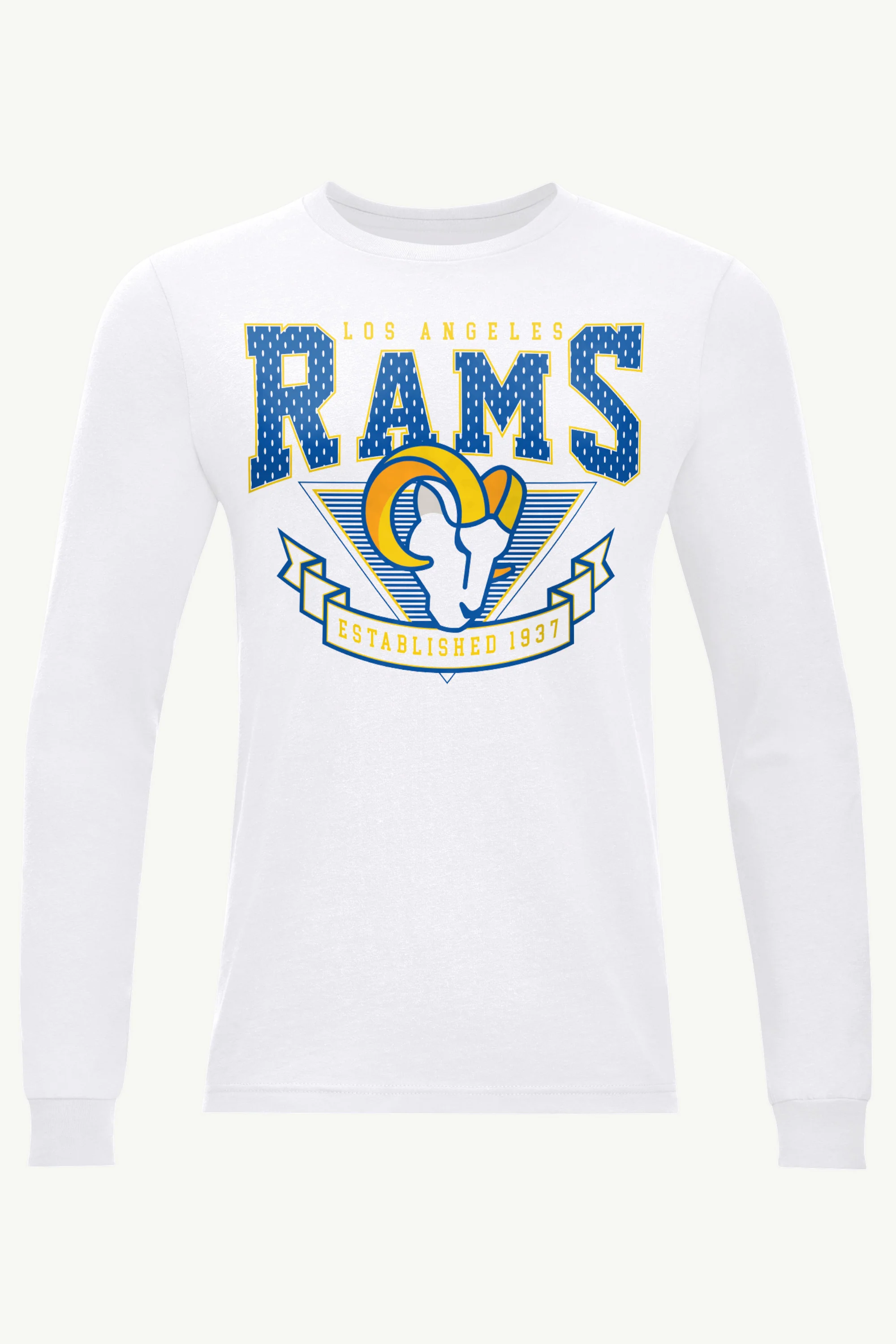 MENS LOS ANGELES RAMS 80's INSPIRED LONG SLEEVE T SHIRT