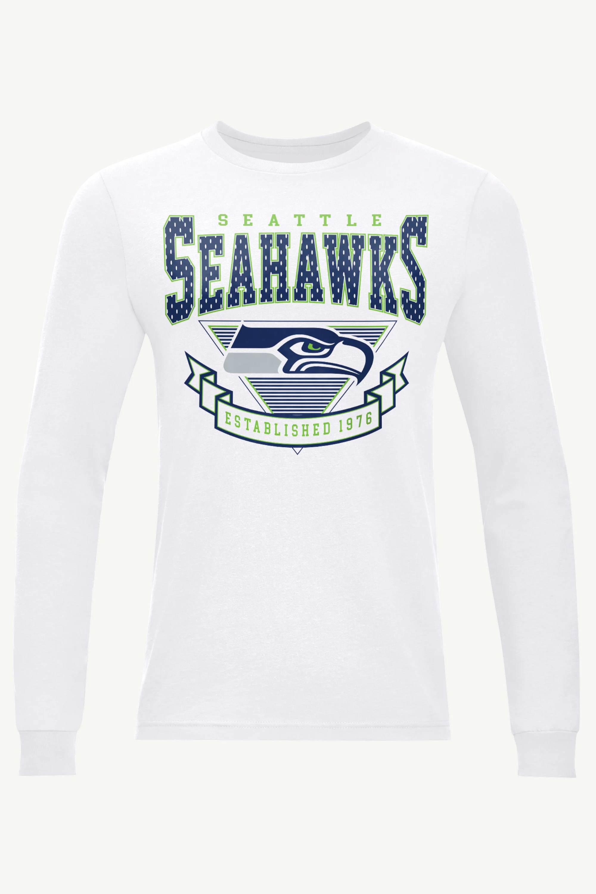 MENS SEATTLE SEAHAWKS 80's INSPIRED LONG SLEEVE T SHIRT