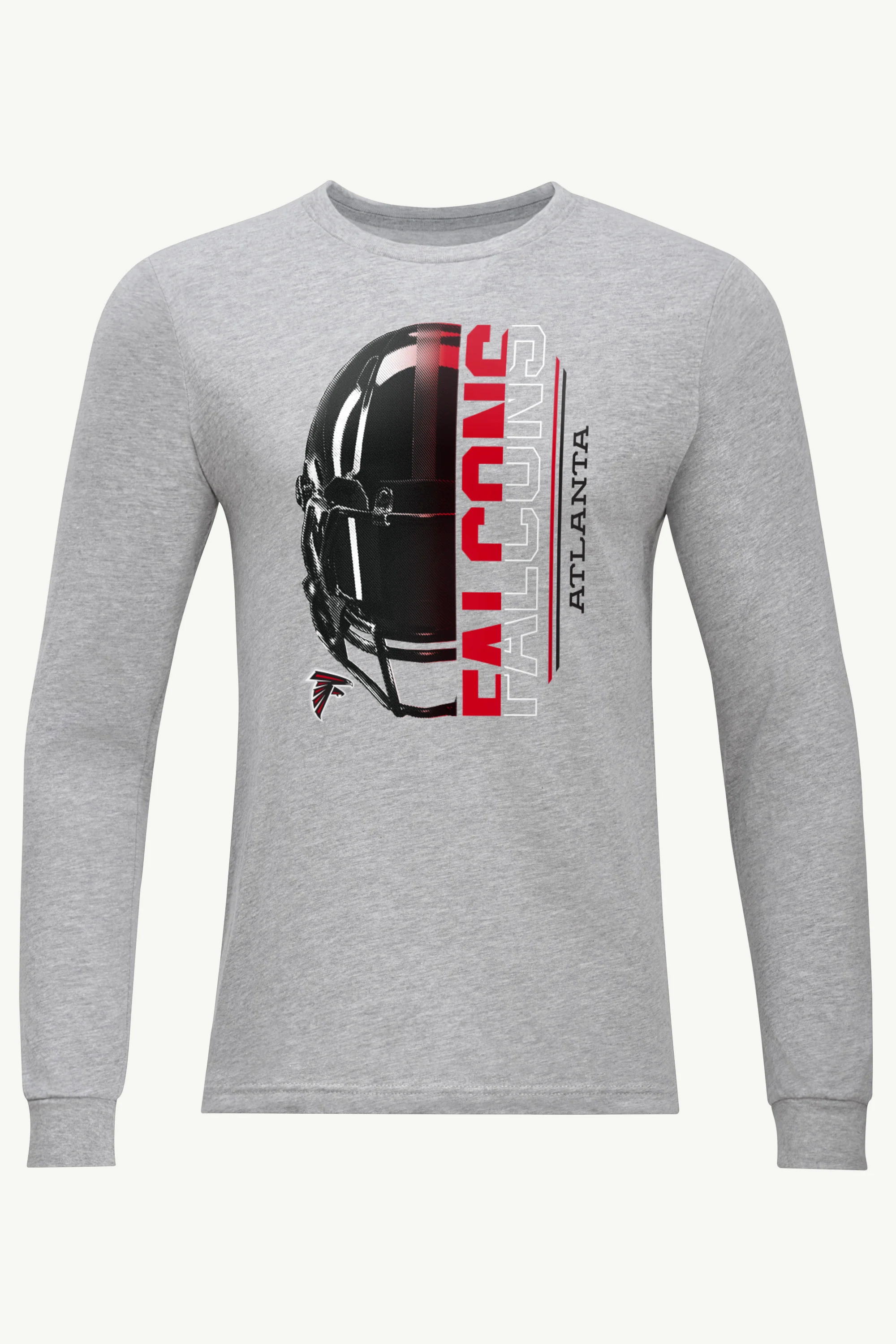 MENS ATLANTA FALCONS HALF HELMET LONG SLEEVE T SHIRT