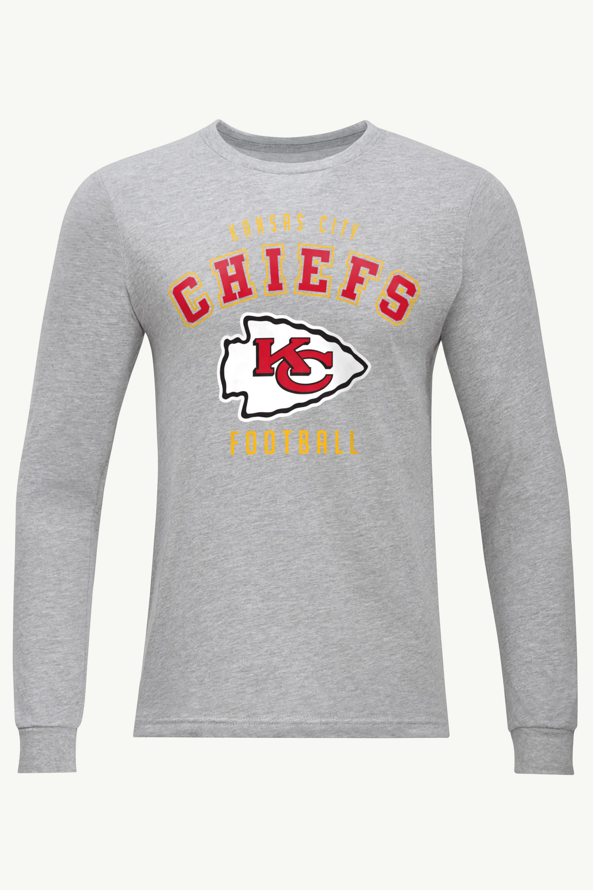MENS KANSAS CITY CHIEFS LONG SLEEVE T SHIRT