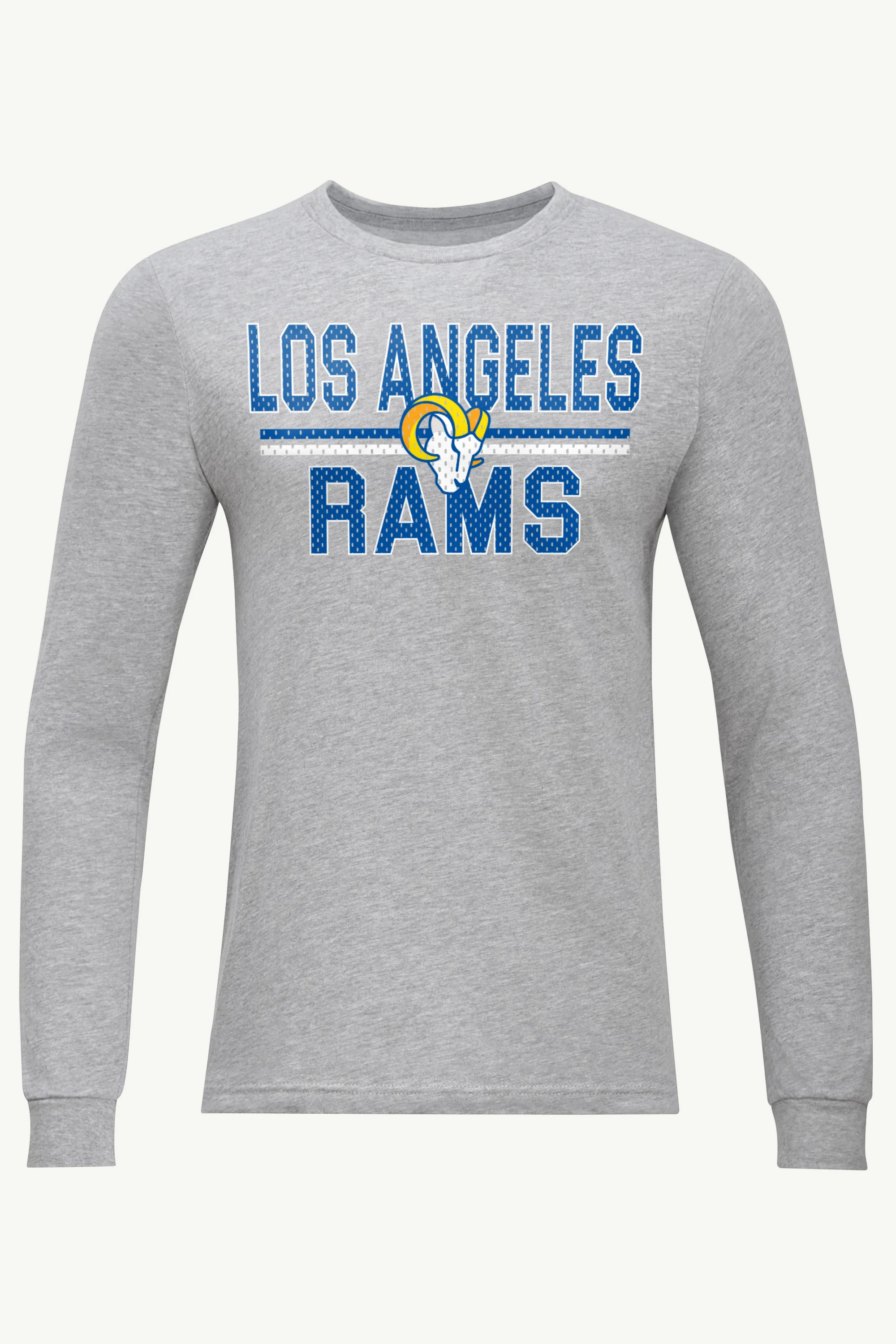 MENS LOS ANGELES RAMS MESH LOOK LONG SLEEVE T SHIRT