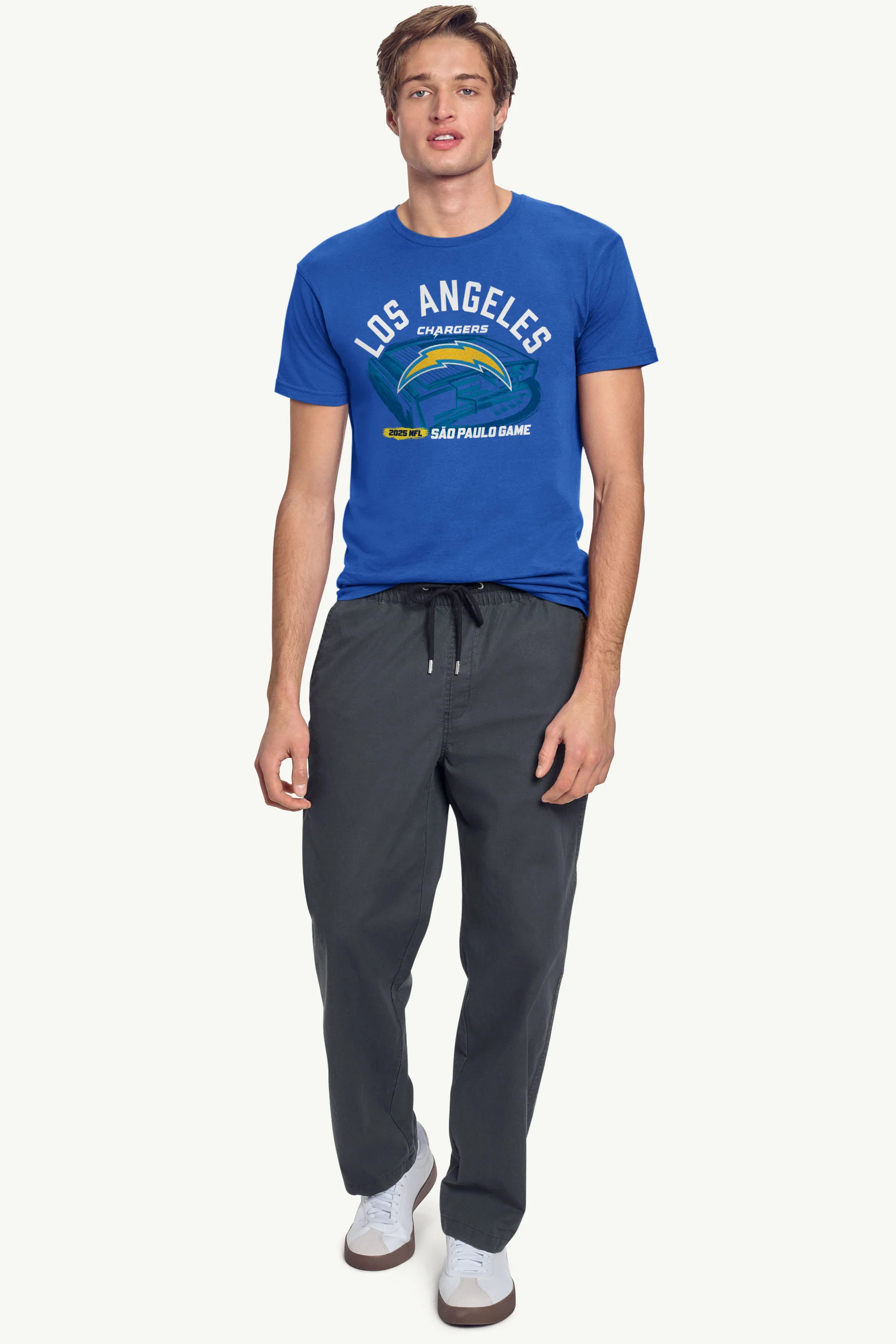 MENS LOS ANGELES CHARGERS CORINTHIANS ARENA T SHIRT - Image 3
