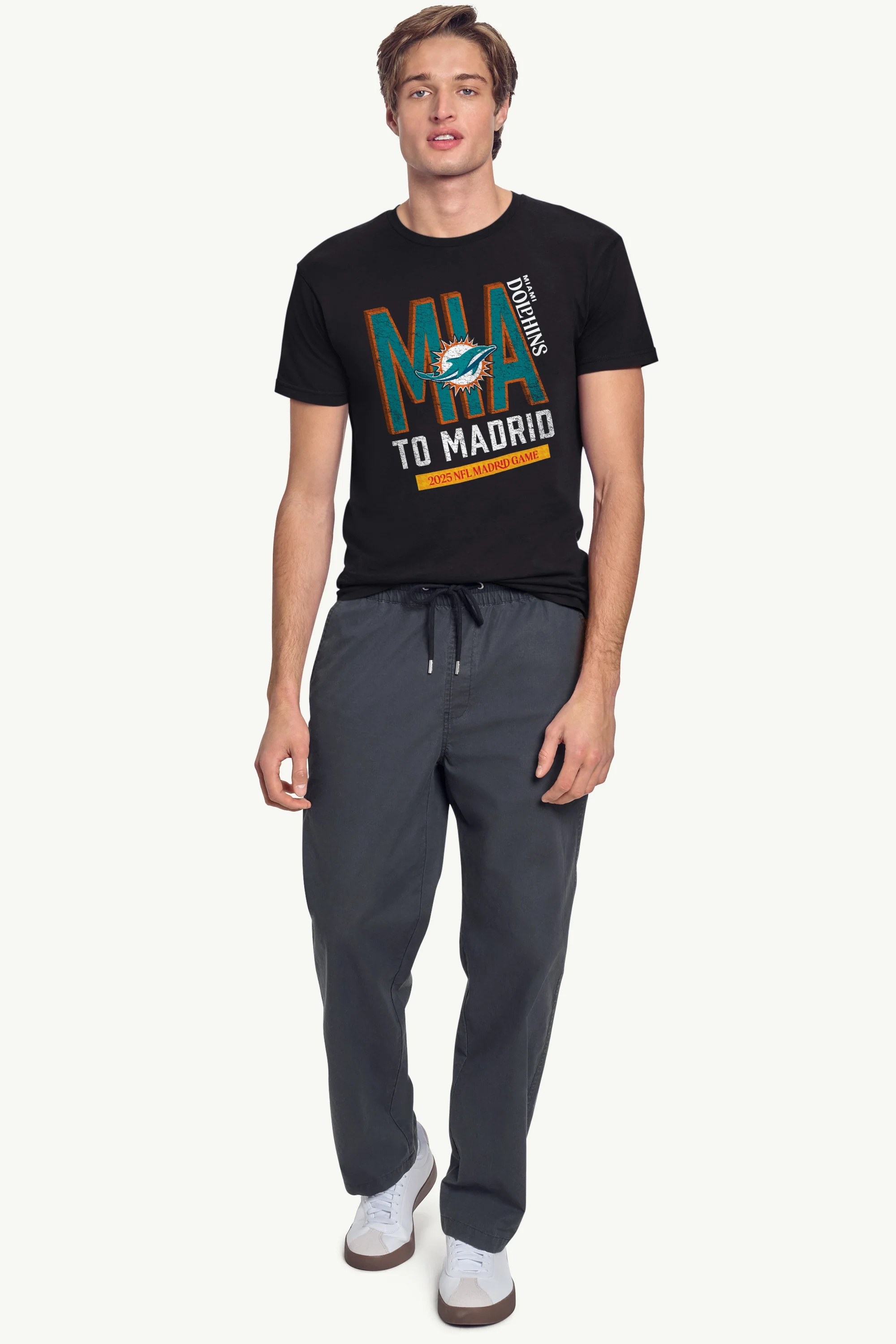 MENS MIAMI DOLPHINS TO MADRID WE GO T SHIRT - Image 3