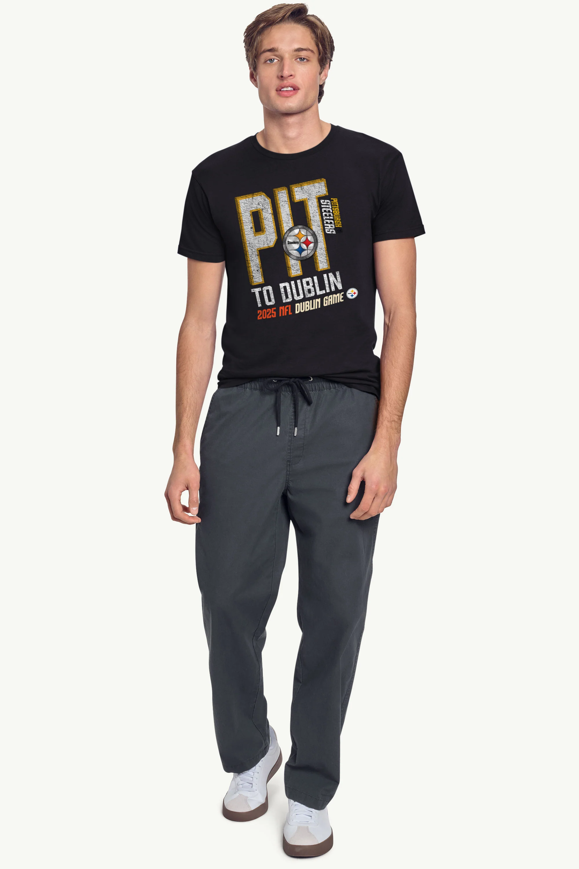 MENS PITTSBURGH STEELERS TO DUBLIN WE GO T SHIRT - Image 2