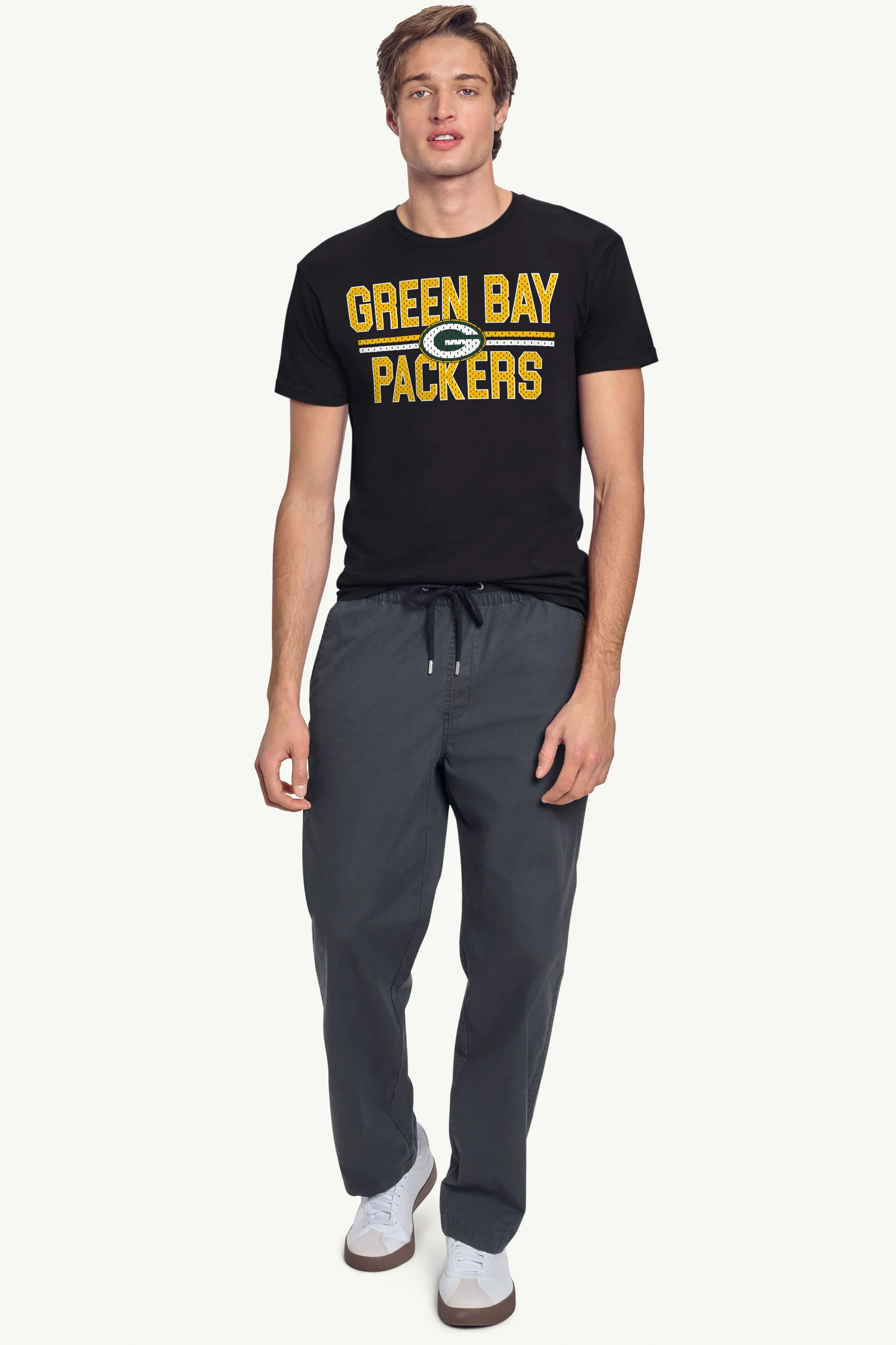 MENS GREEN BAY PACKERS MESH LOOK T SHIRT - Image 3