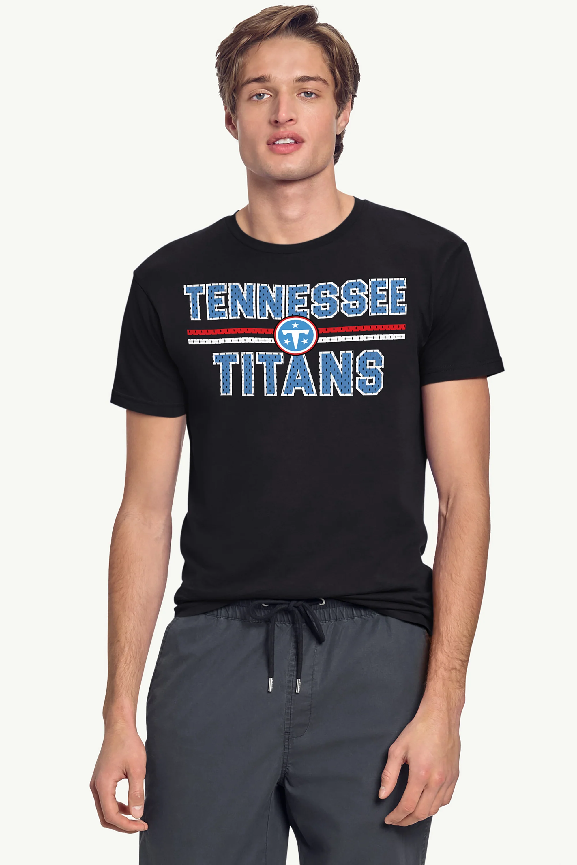 MENS TENNESSEE TITANS MESH LOOK SHORT SLEEVE T SHIRT - Image 3