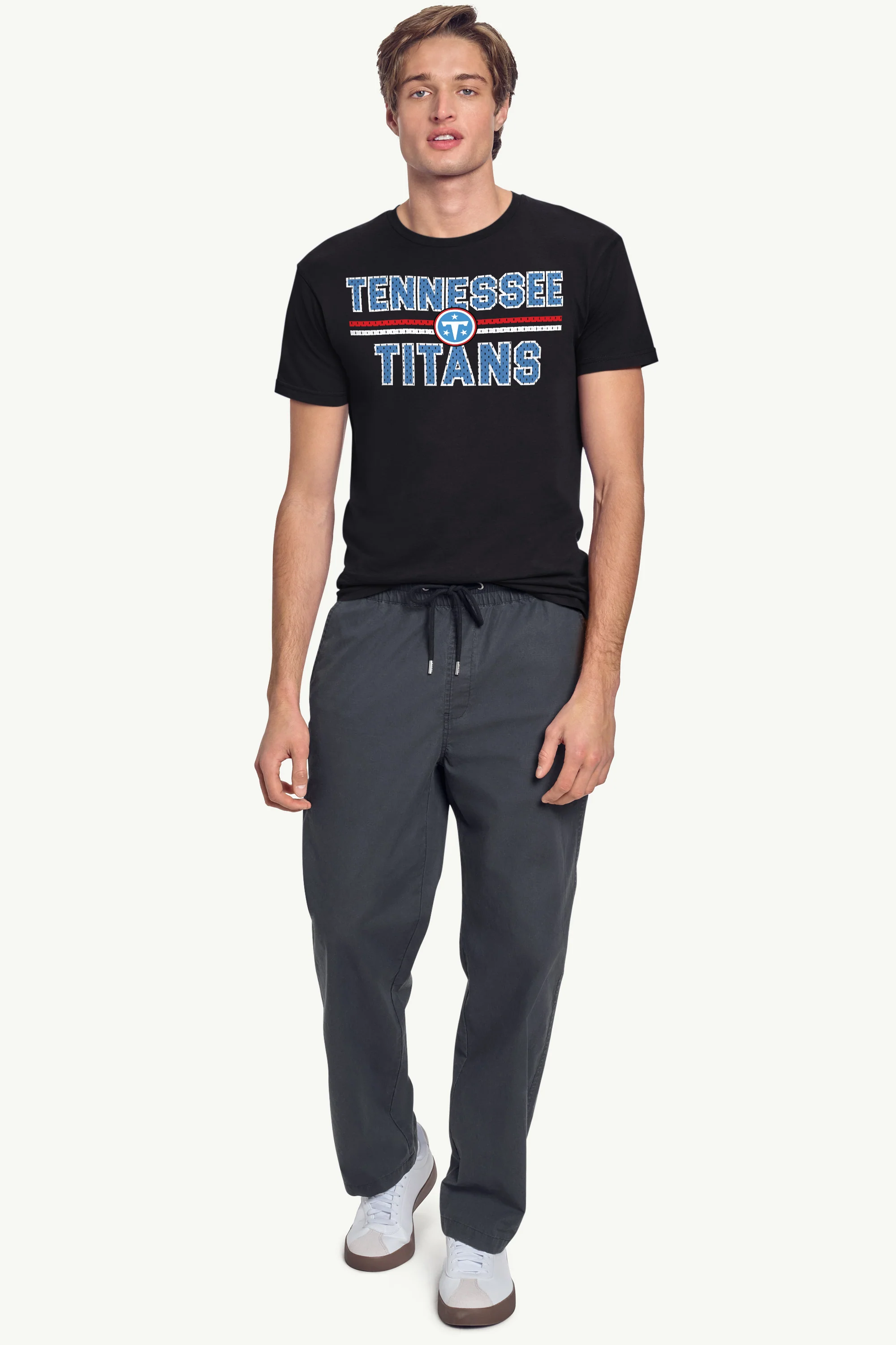 MENS TENNESSEE TITANS MESH LOOK SHORT SLEEVE T SHIRT - Image 4