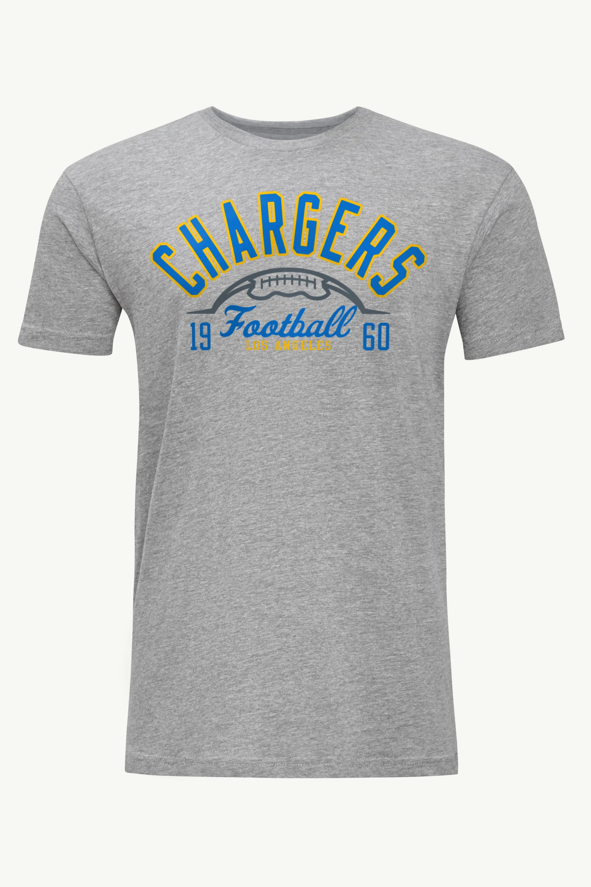 MENS LOS ANGELES CHARGERS HALF BALL T SHIRT