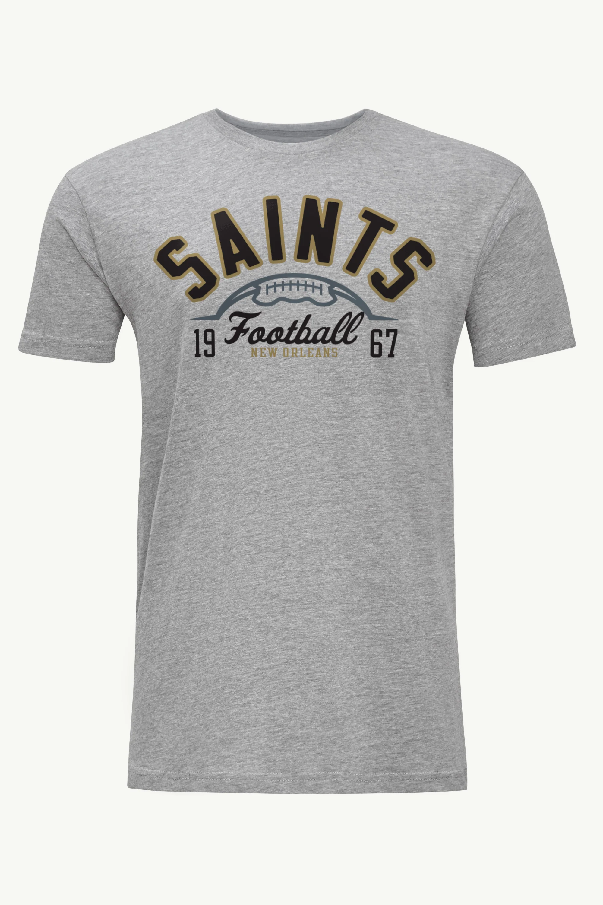 MENS NEW ORLEANS SAINTS HALF BALL T SHIRT