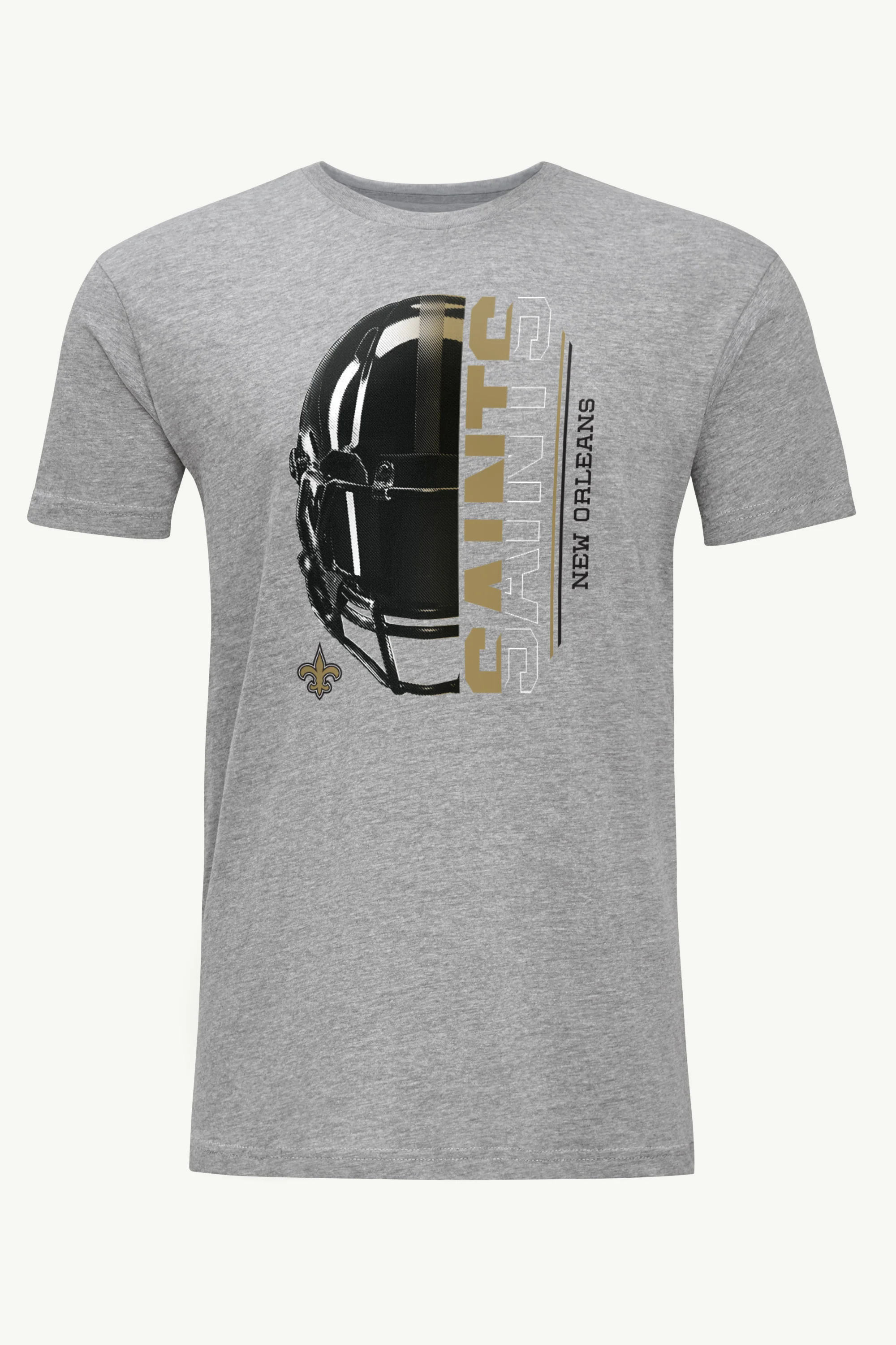 MENS NEW ORLEANS SAINTS HALF HELMET T SHIRT
