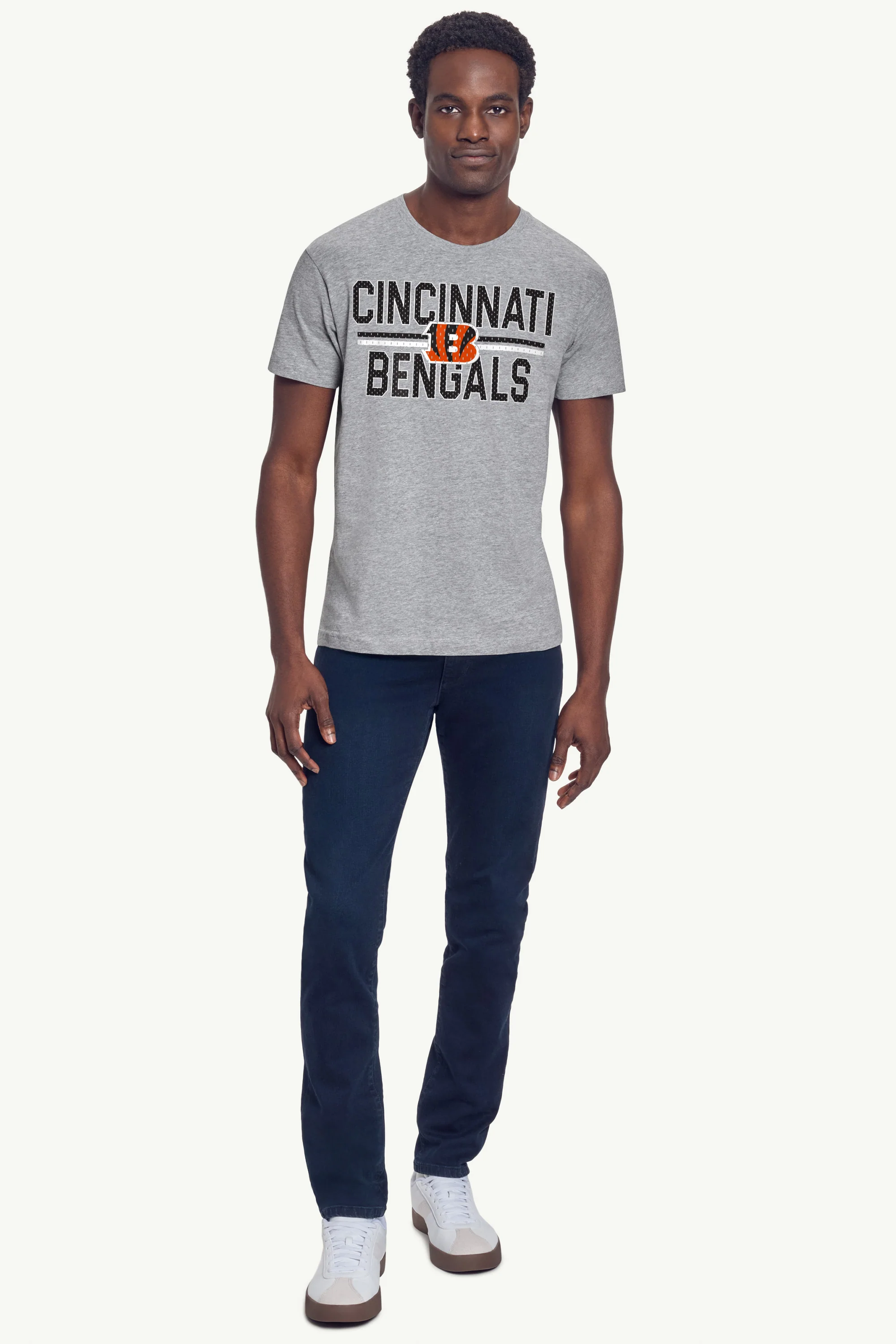 MENS CINCINNATI BENGALS MESH LOOK T SHIRT - Image 3