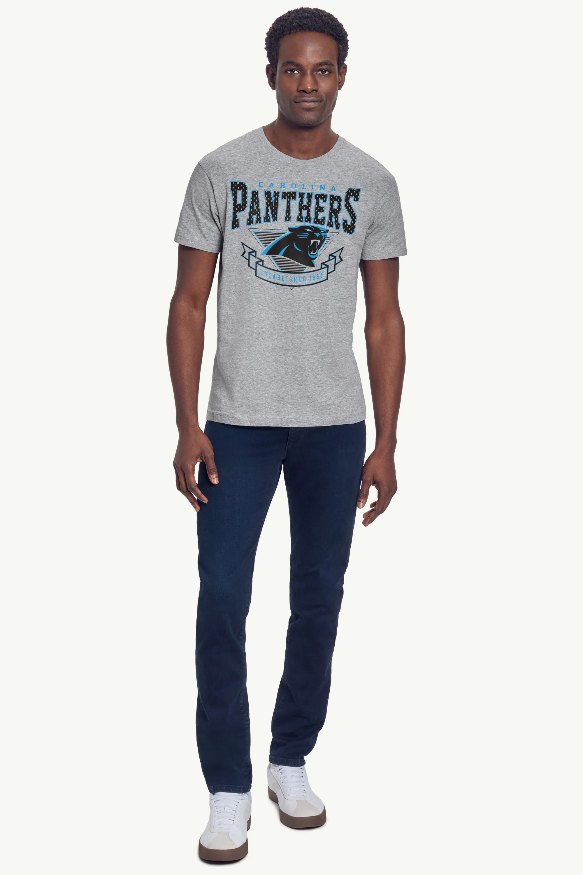 MENS CAROLINA PANTHERS 80's INSPIRED T SHIRT - Image 3