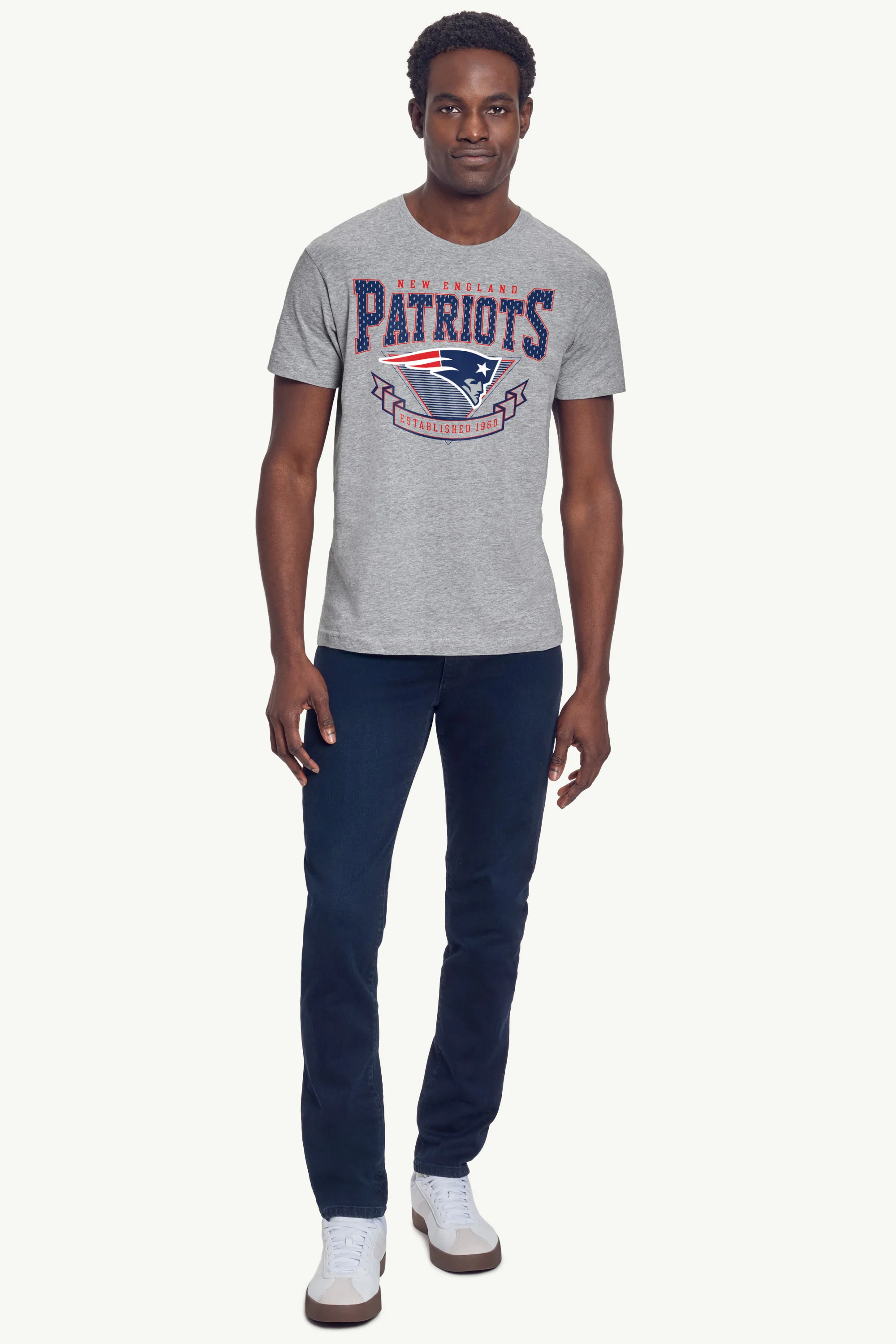 MENS NEW ENGLAND PATRIOTS 80's INSPIRED T SHIRT - Image 3