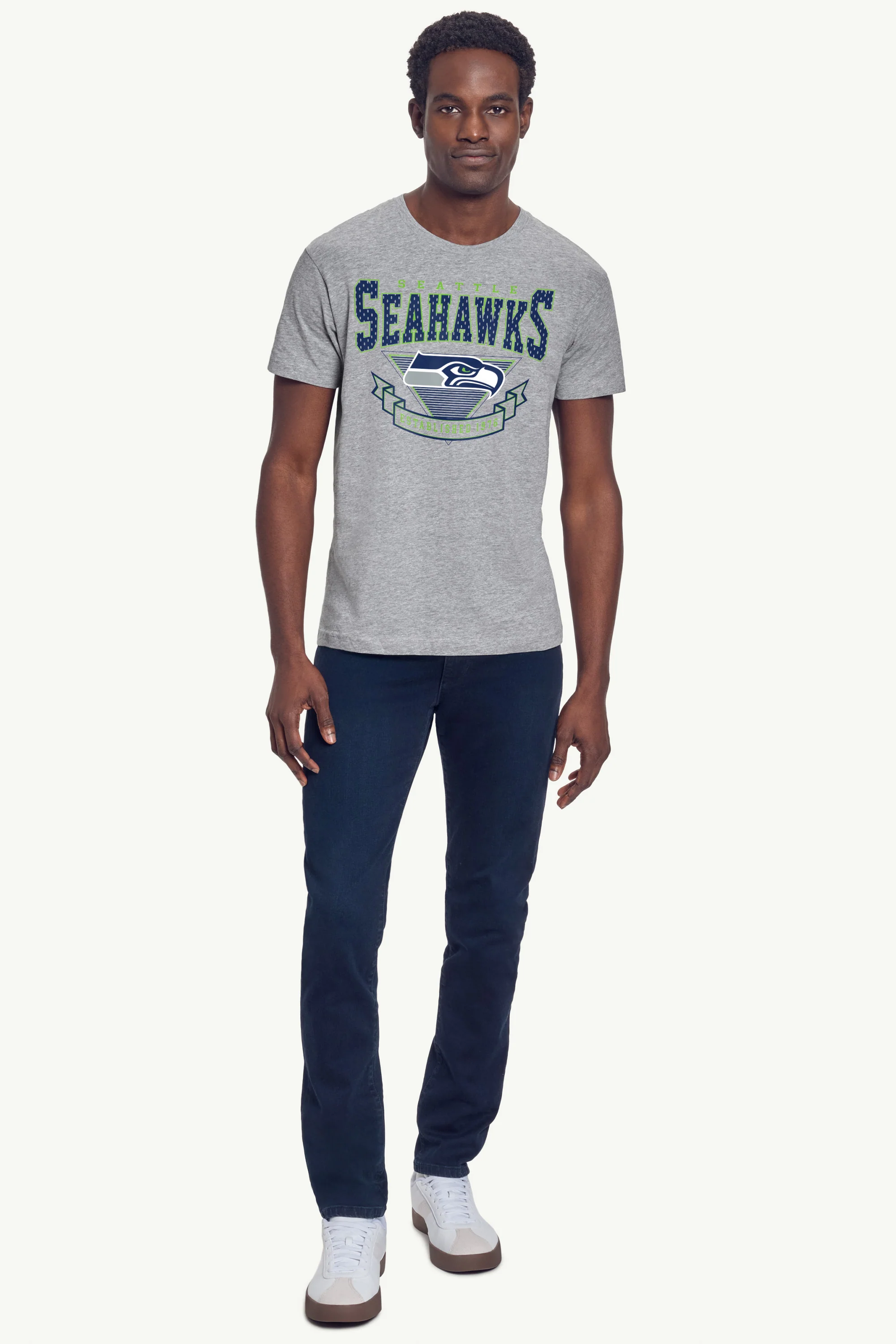 MENS SEATTLE SEAHAWKS 80's INSPIRED T SHIRT - Image 3