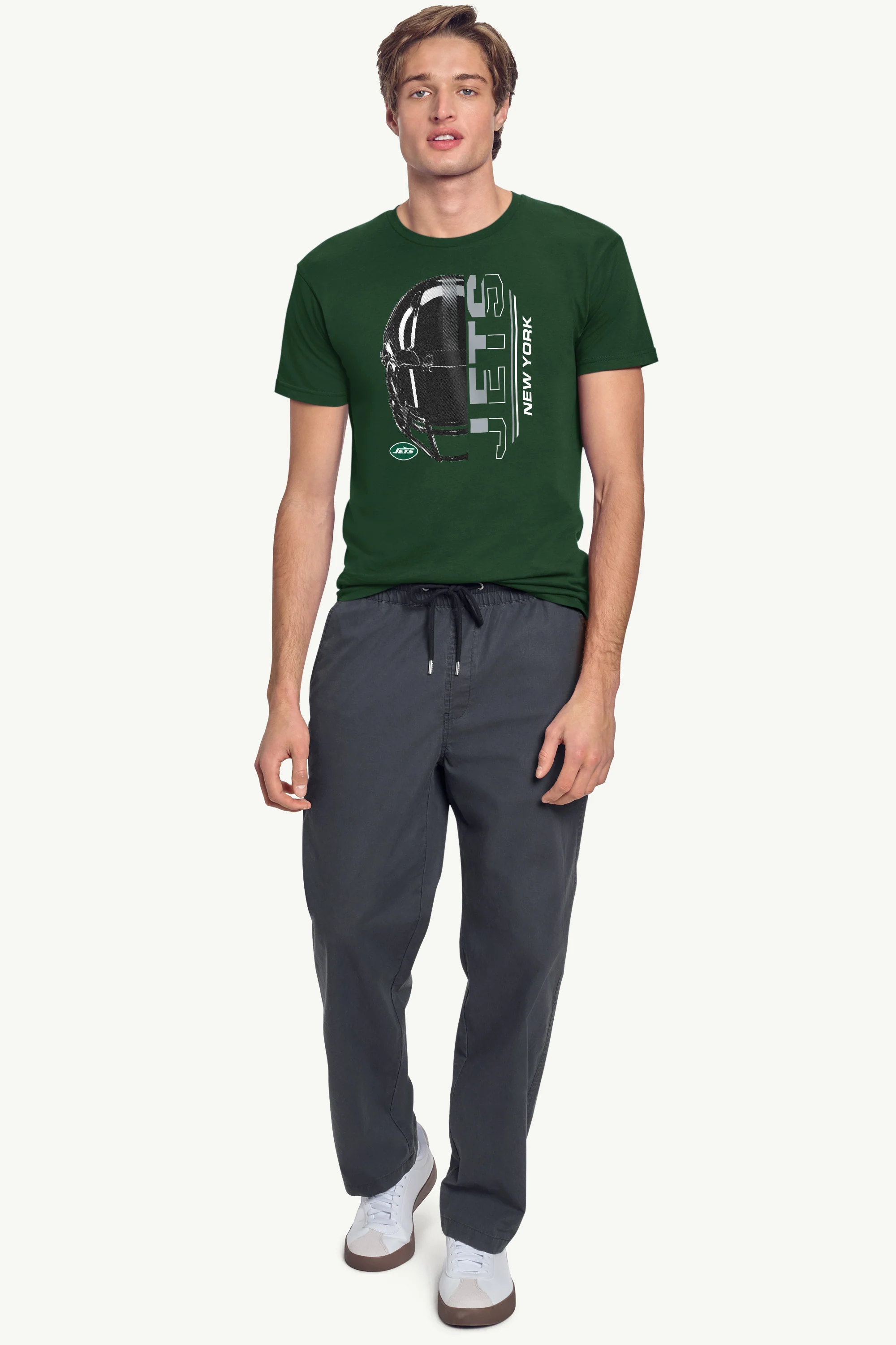 MENS NEW YORK JETS HALF HELMET T SHIRT - Image 3