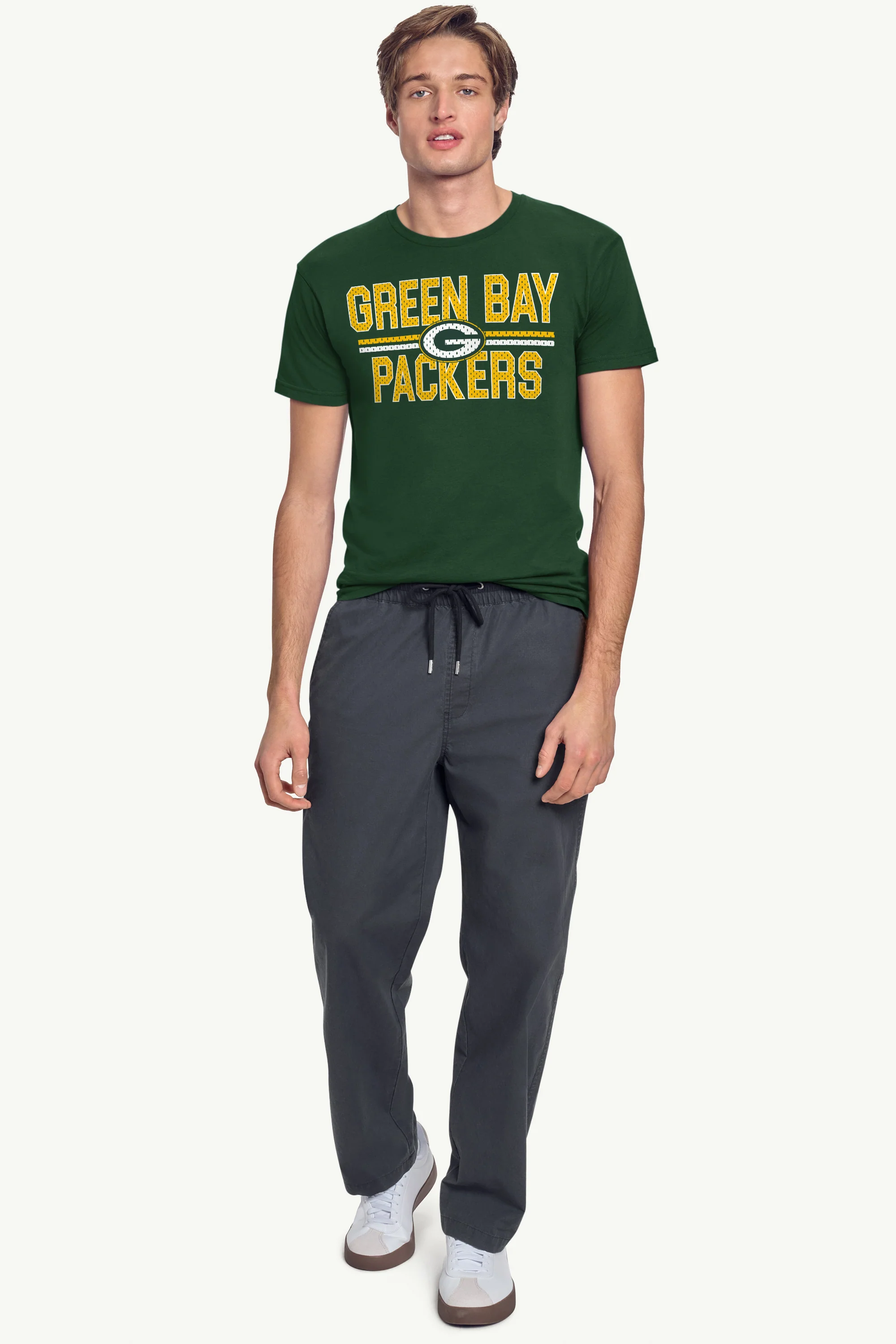 MENS GREEN BAY PACKERS MESH LOOK T SHIRT - Image 3