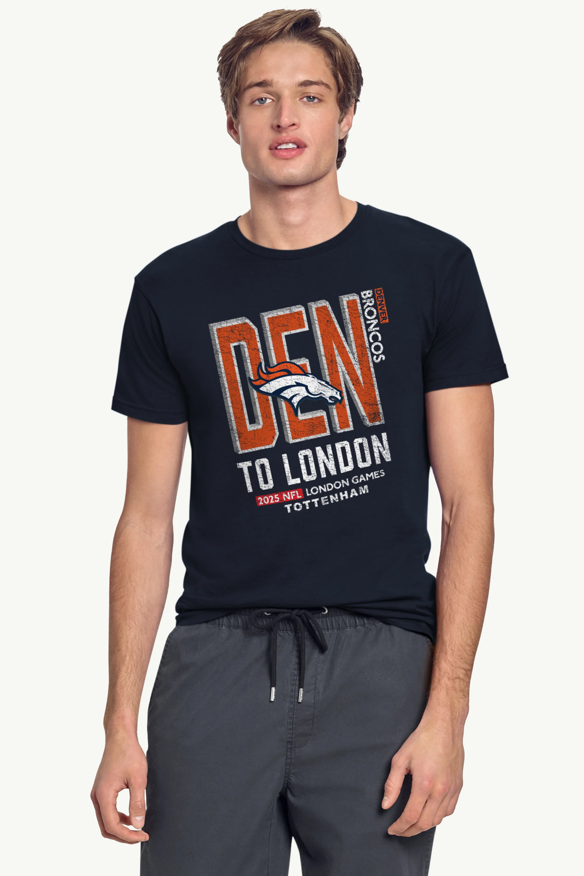MENS DENVER BRONCOS TO LONDON GAMES T SHIRT - Image 2