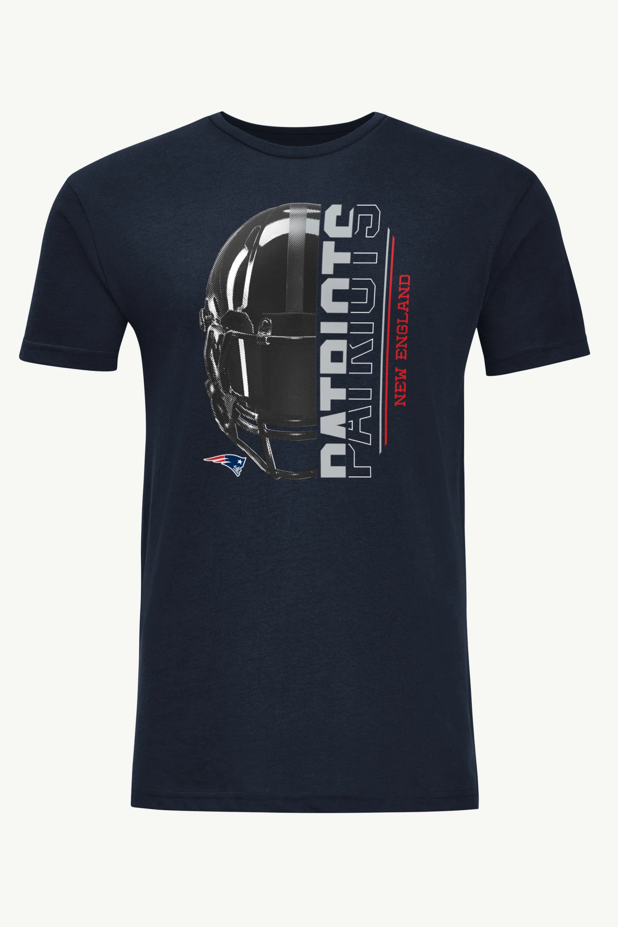 MENS NEW ENGLAND PATRIOTS HALF HELMET T SHIRT