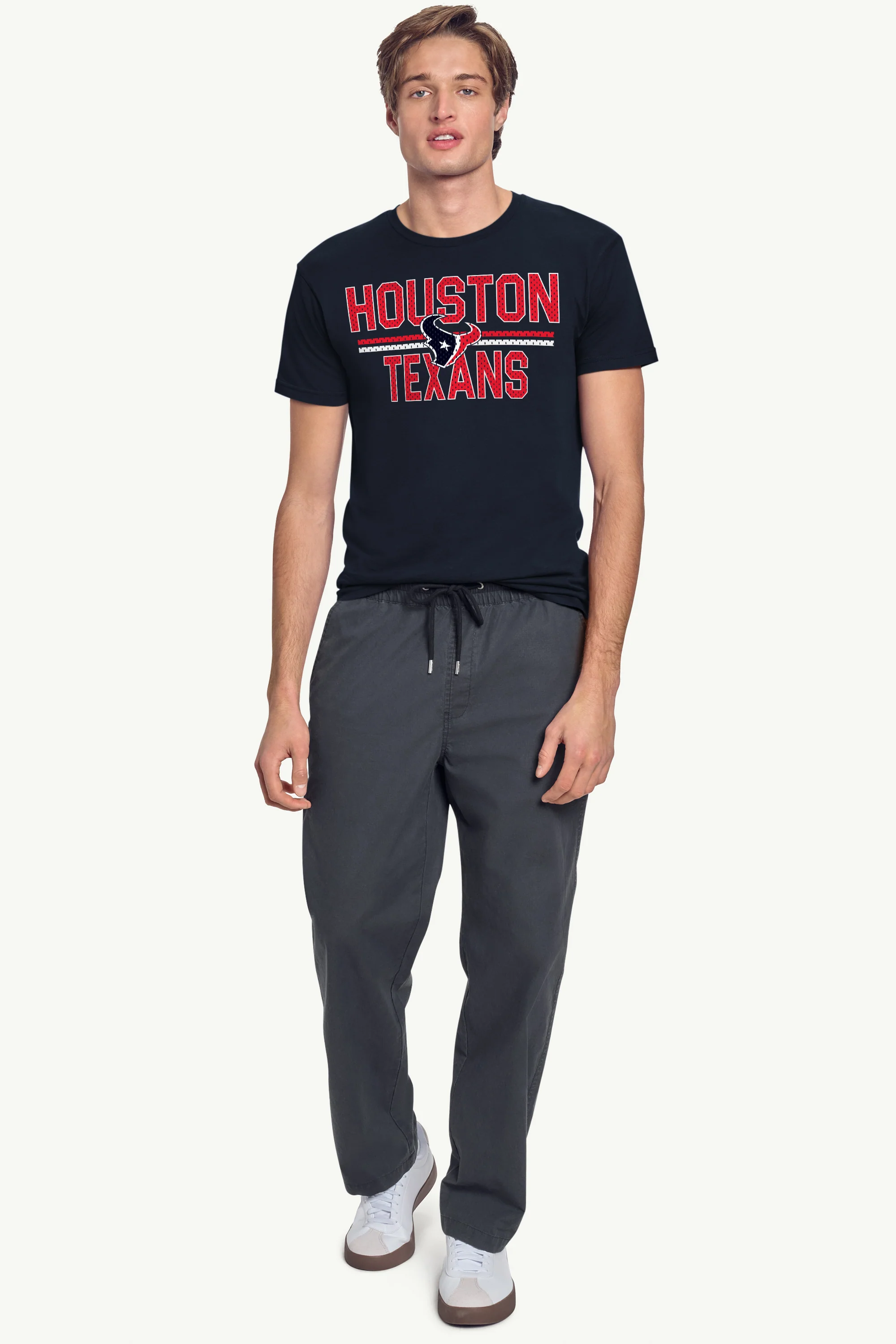 MENS HOUSTON TEXANS MESH LOOK T SHIRT - Image 3